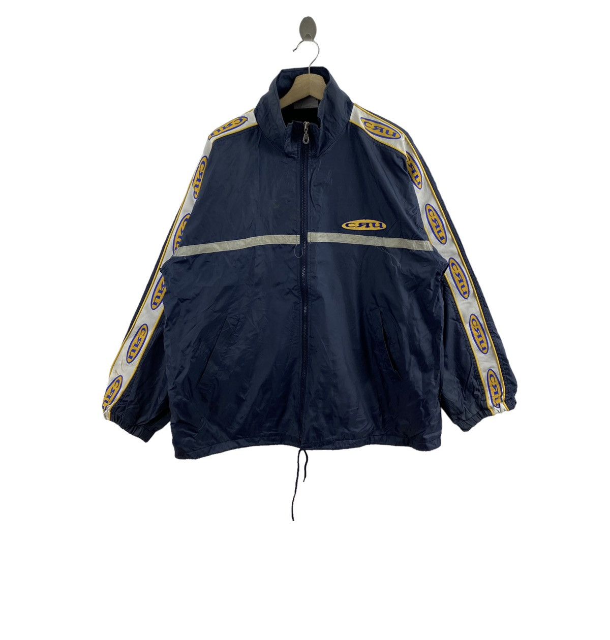 Vintage Vintage CRU DESIGN USA Brand Sidetape Windbreaker Jacket Size US XL / EU 56 / 4 - 1 Thumbnail
