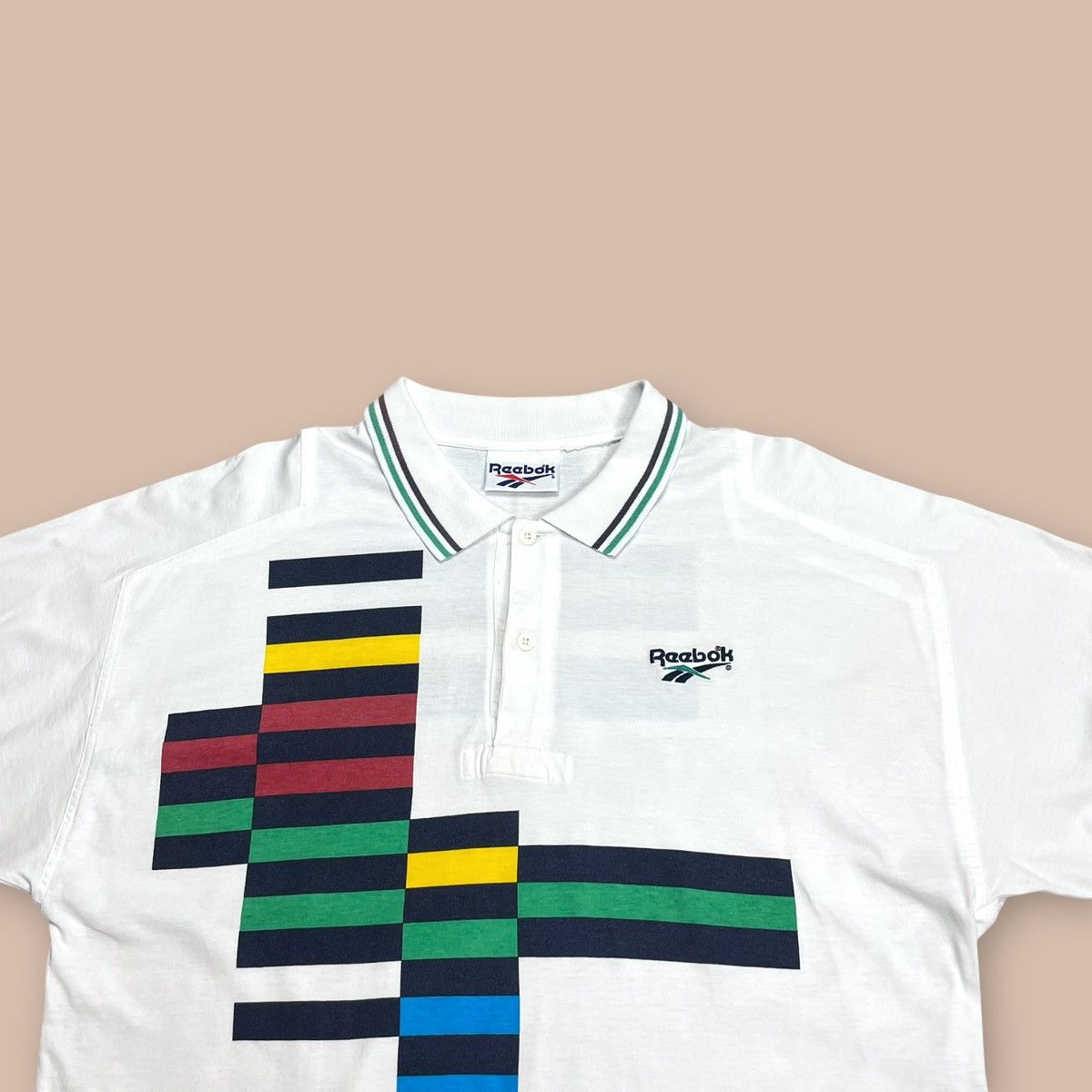 Reebok Vintage 90s Reebok Michael Chang Tennis Polo Shirt Size US L / EU 52-54 / 3 - 3 Thumbnail
