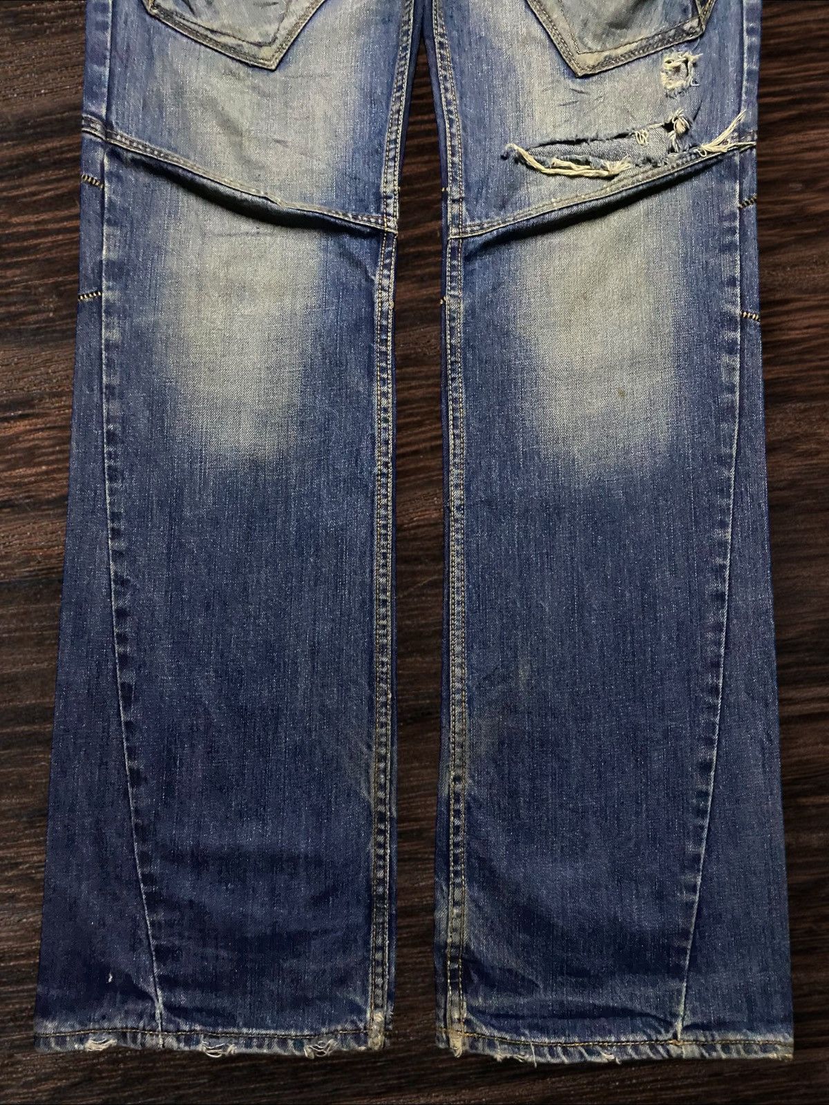 If Six Was Nine 💥Though Jeansmith Jackson Cargo Sick Punk Porcket Arc Jeans Size US 34 / EU 50 - 5 Thumbnail