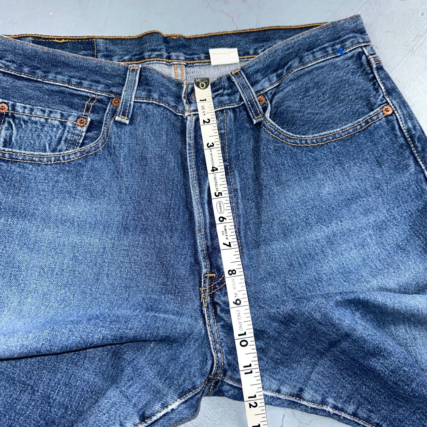 Levi's VINTAGE Levi's 501 Jeans 90s Straight Leg Blue 33x32 Mens Regular Denim Cotton Mid Rise 501 Series 90s Theme: 90s Mens Size US 33 - 7 Thumbnail