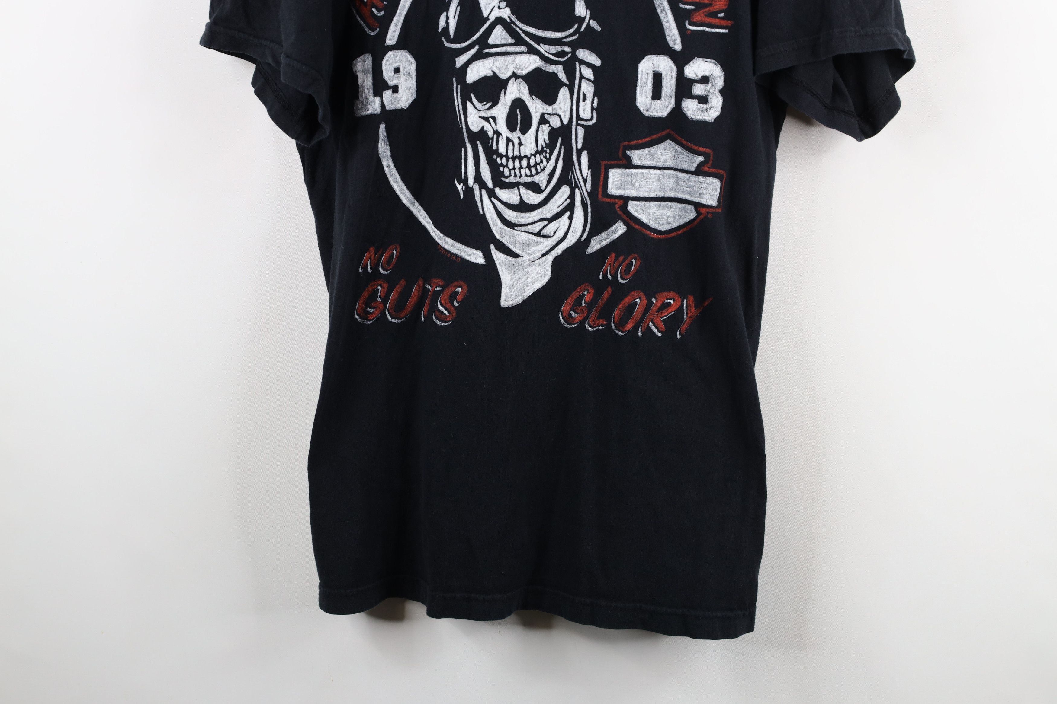 Harley Davidson × Vintage Vintage Y2K Harley Davidson Spell Skull Skeleton T-Shirt USA Size US M / EU 48-50 / 2 - 3 Thumbnail
