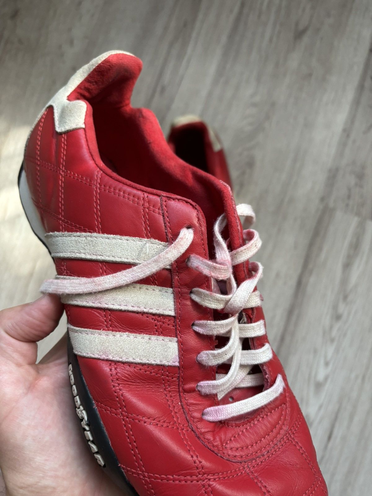 Adidas VINTAGE ADIDAS TUSCANY GOODYEAR RACING SHOES RED 2007 | Grailed