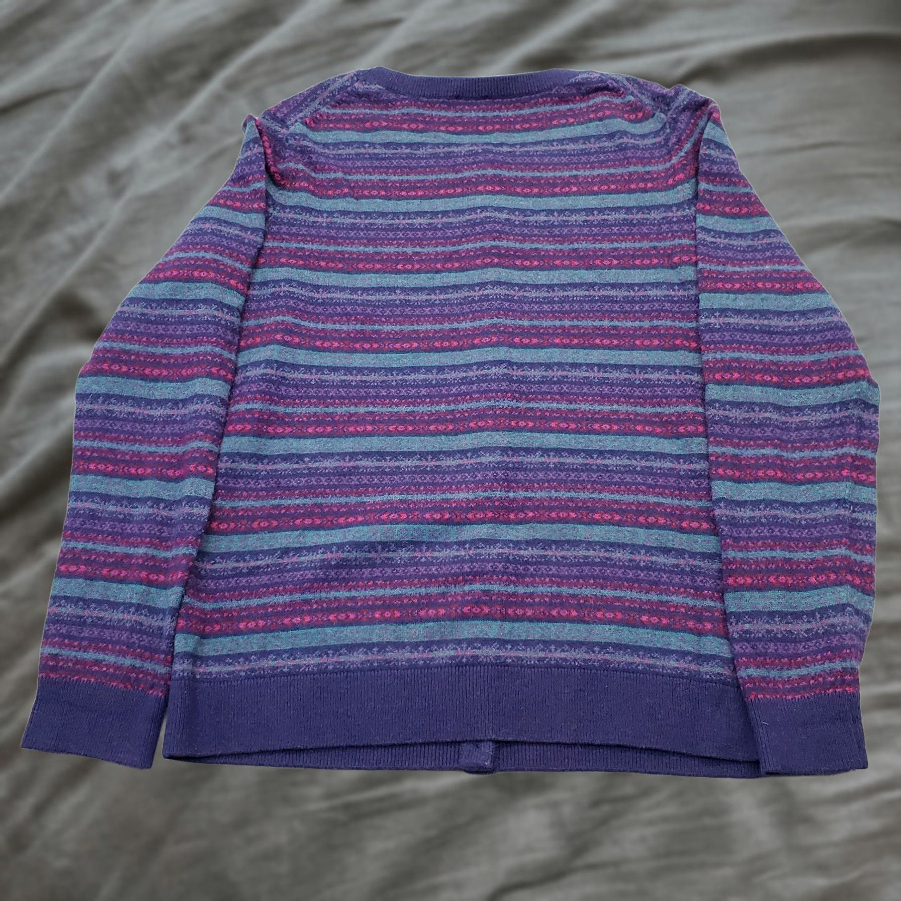 Talbots Talbots Cardigan Womens M Multi Fair Isle Rayon Soft Lambswool Button Front EUC Womens Size M Multicolor Fair Isle Cardigan Size M / US 6-8 / IT 42-44 - 1 Thumbnail