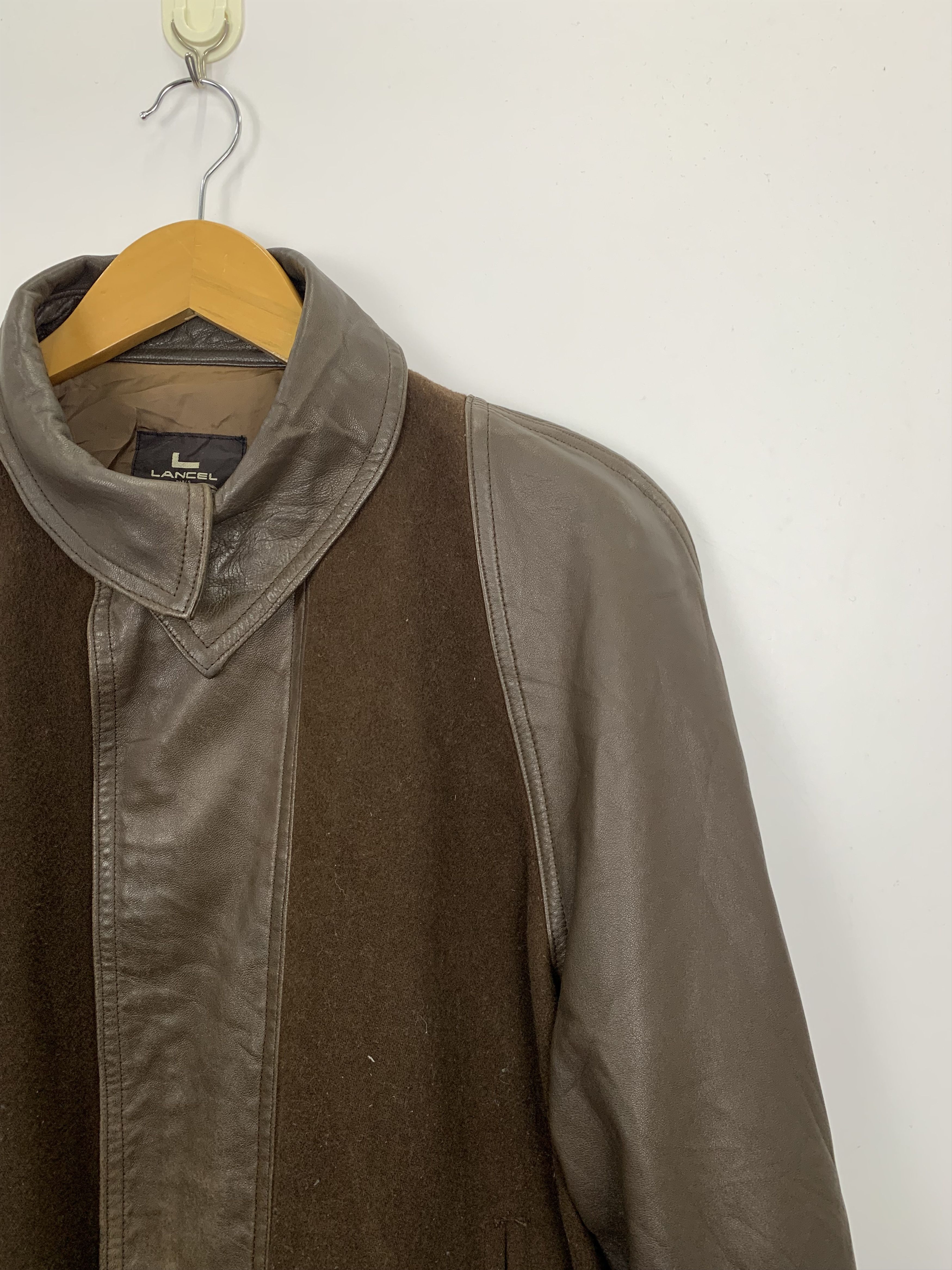 Lancel Vintage Lancel Wool Sleeve Leather Varsity Jacket V0468 Size US M / EU 48-50 / 2 - 7 Thumbnail