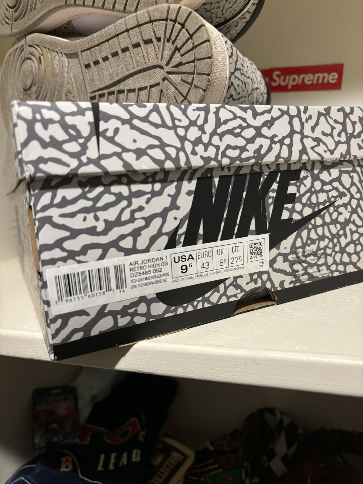 Jordan Brand Jordan 1 cement high og size 9.5 Size US 9.5 / EU 42-43 - 8 Thumbnail
