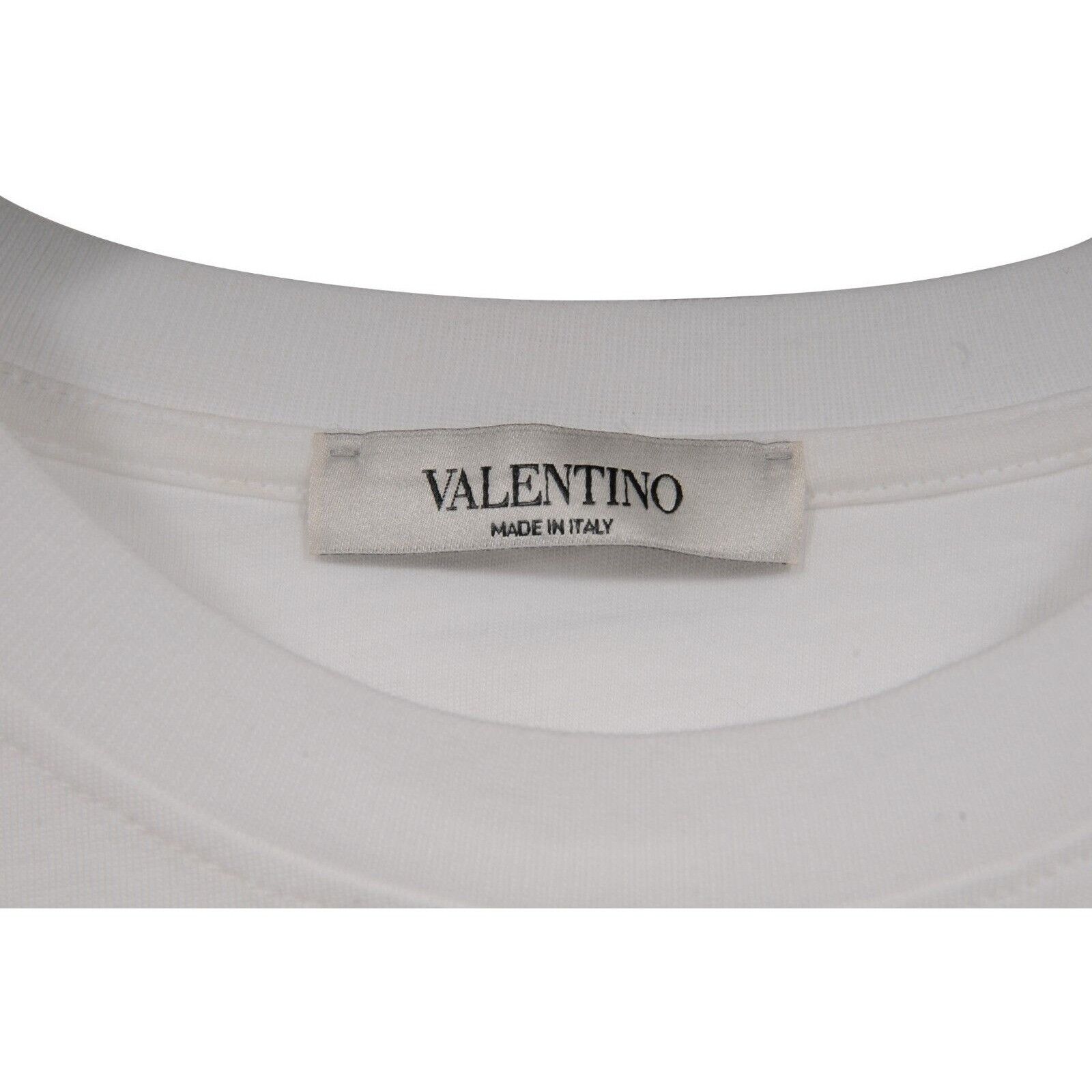 Valentino Love Rockstud Heart T Shirt White Size US M / EU 48-50 / 2 - 4 Thumbnail