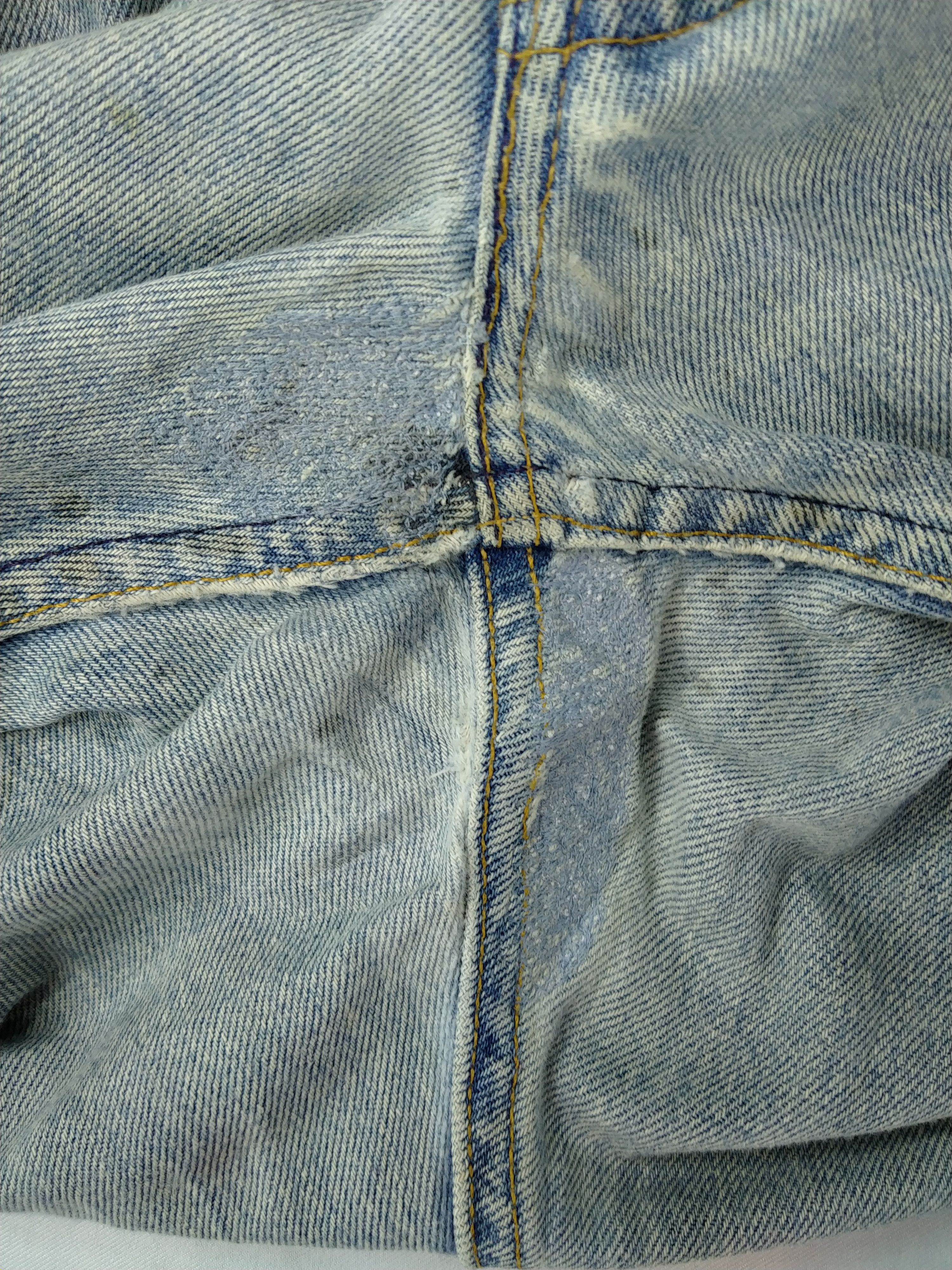 Levi's Vintage Levi's 501xx Distressed Denim 37x29.5 -JN581 Size US 37 - 11 Thumbnail