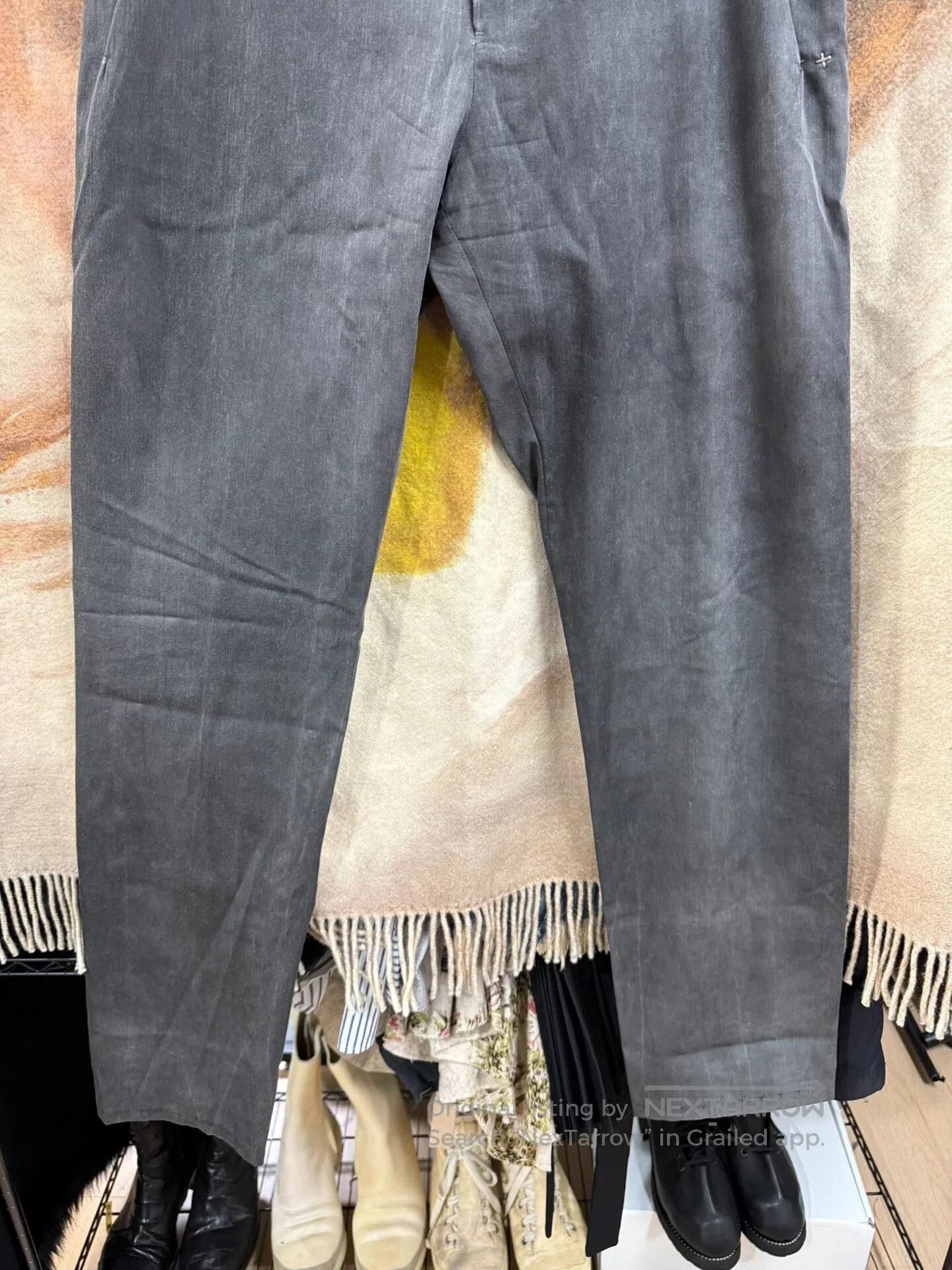 Comme des Garcons Homme Plus Washed Cross Straight Leg Pants. Size US 34 / EU 50 - 3 Thumbnail