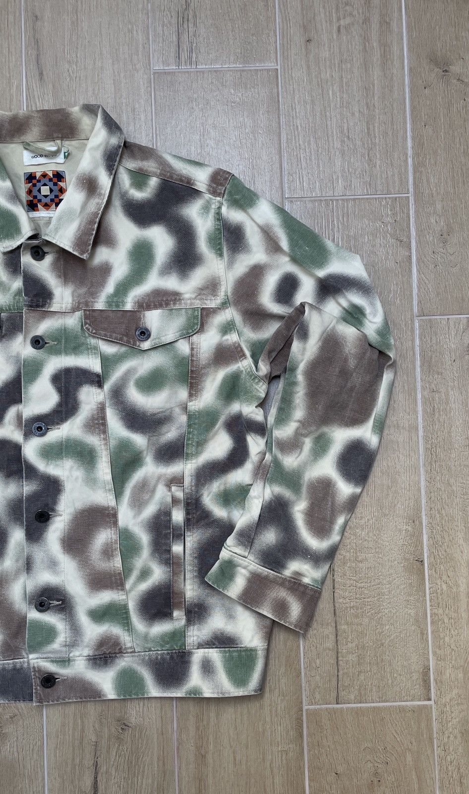 Wood Wood Jean distress military-khaki jacket WOOD WOOD Size US L / EU 52-54 / 3 - 4 Thumbnail
