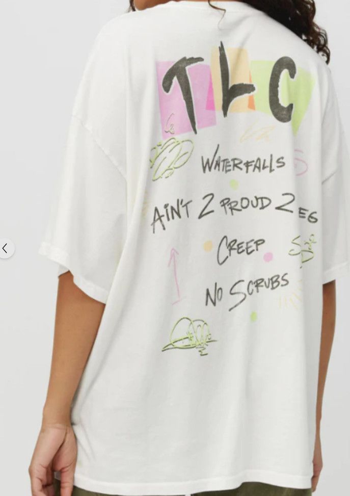 Daydreamer Daydreamer TLC Singles Cotton Tee ( O/S ) Size ONE SIZE - 4 Thumbnail