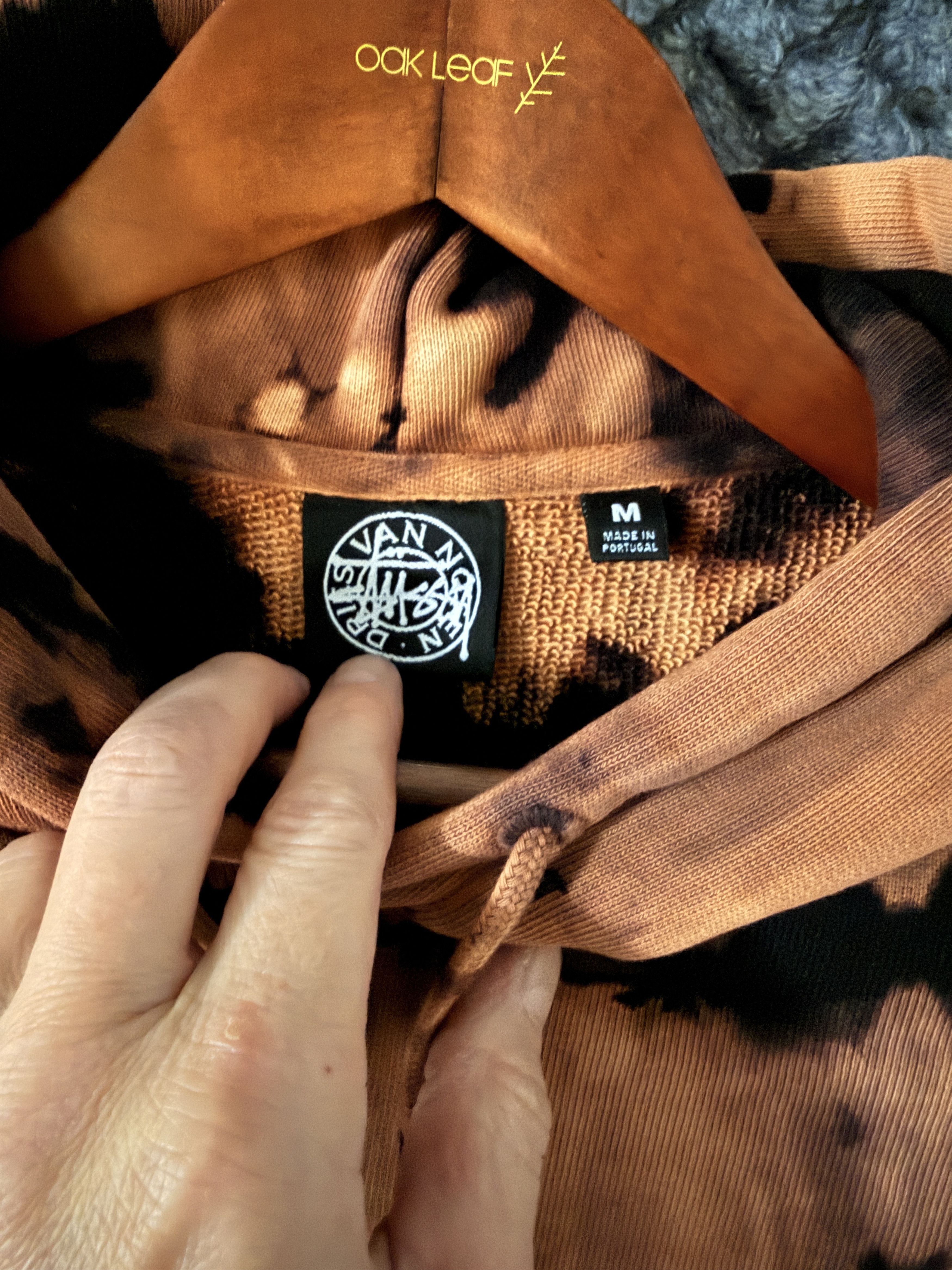 Dries Van Noten × Stussy Tie Dye Hoodie Camel Size US M / EU 48-50 / 2 - 3 Thumbnail
