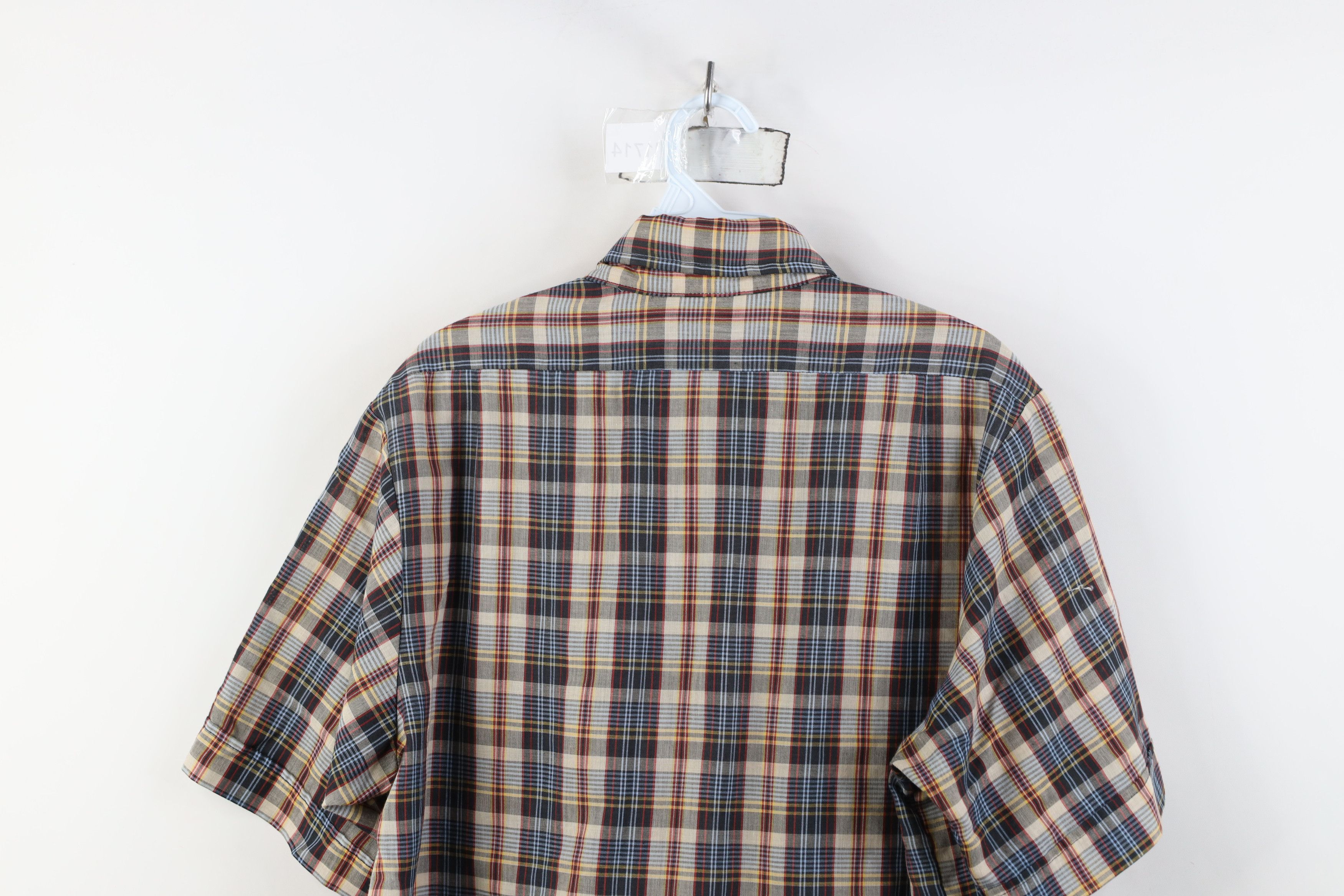 Levi's Vintage 70s 80s Levis Thin Rainbow Button Shirt Plaid Size US L / EU 52-54 / 3 - 12 Thumbnail