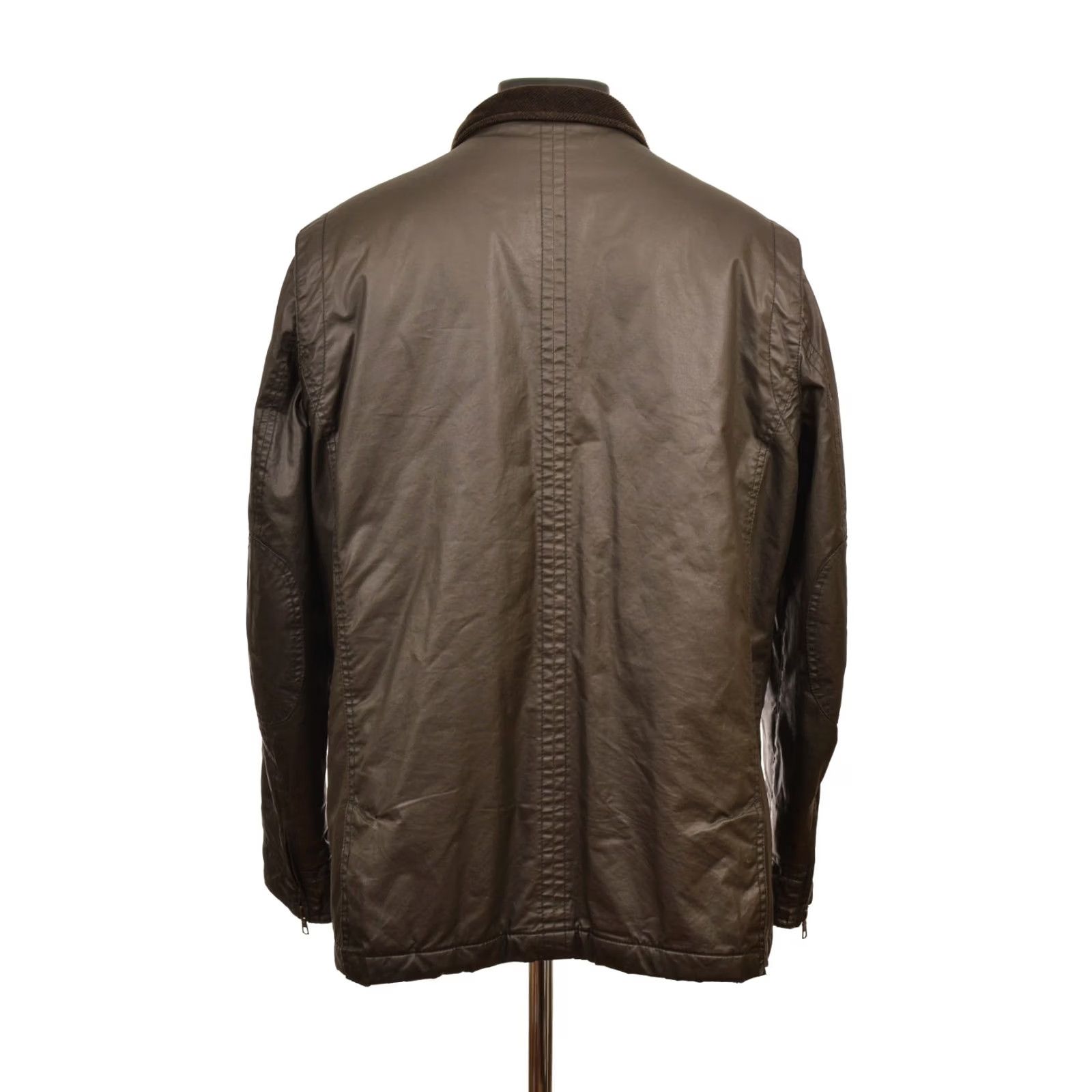 Vintage DDP John Lewis Wax Cotton Jacket L Mens Brown Jacket Wax Cotton Pea Coat 60s style Size US L / EU 52-54 / 3 - 6 Thumbnail