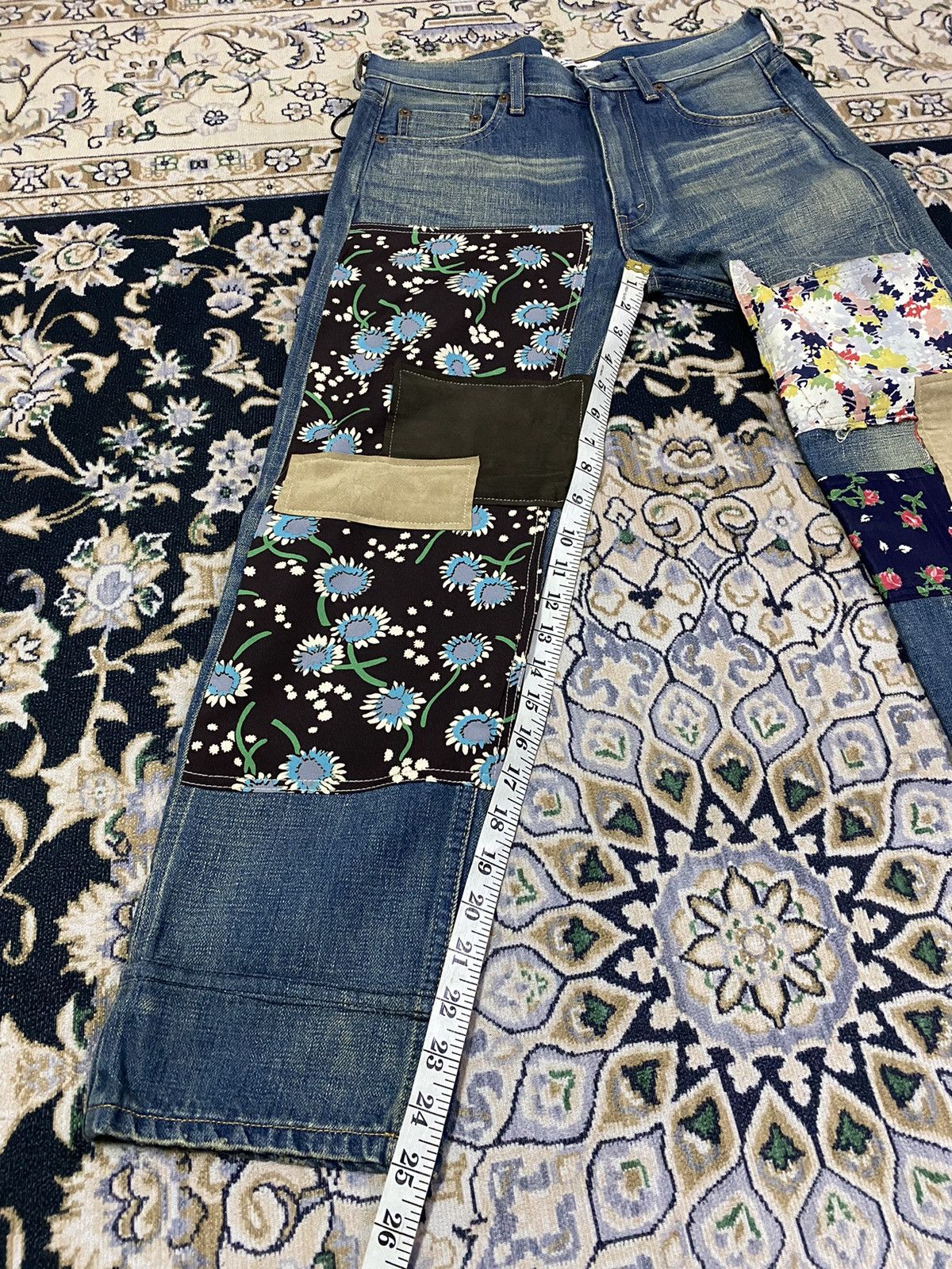 Comme des Garcons Vintage Junya watanabe Comme des garcons Patchwork pants Size US 30 / EU 46 - 19 Thumbnail