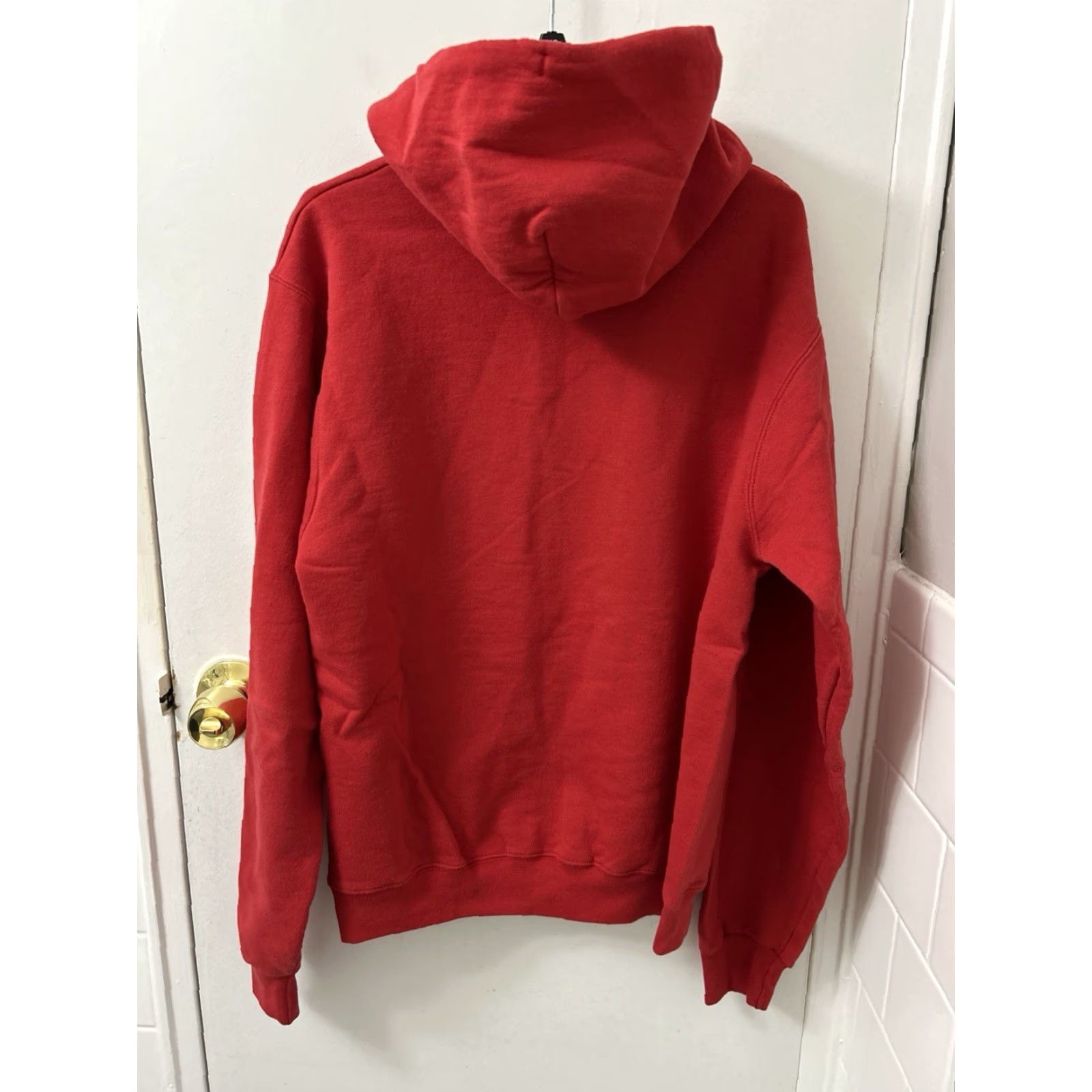 Champion Champion Hoodie Mens Small Red Boston University Pullover L/S Sweatshirt Kangaroo Pocket Graphic Print Hooded Crew Neck Football School Spirit Mens Size US S / EU 44-46 / 1 - 7 Thumbnail