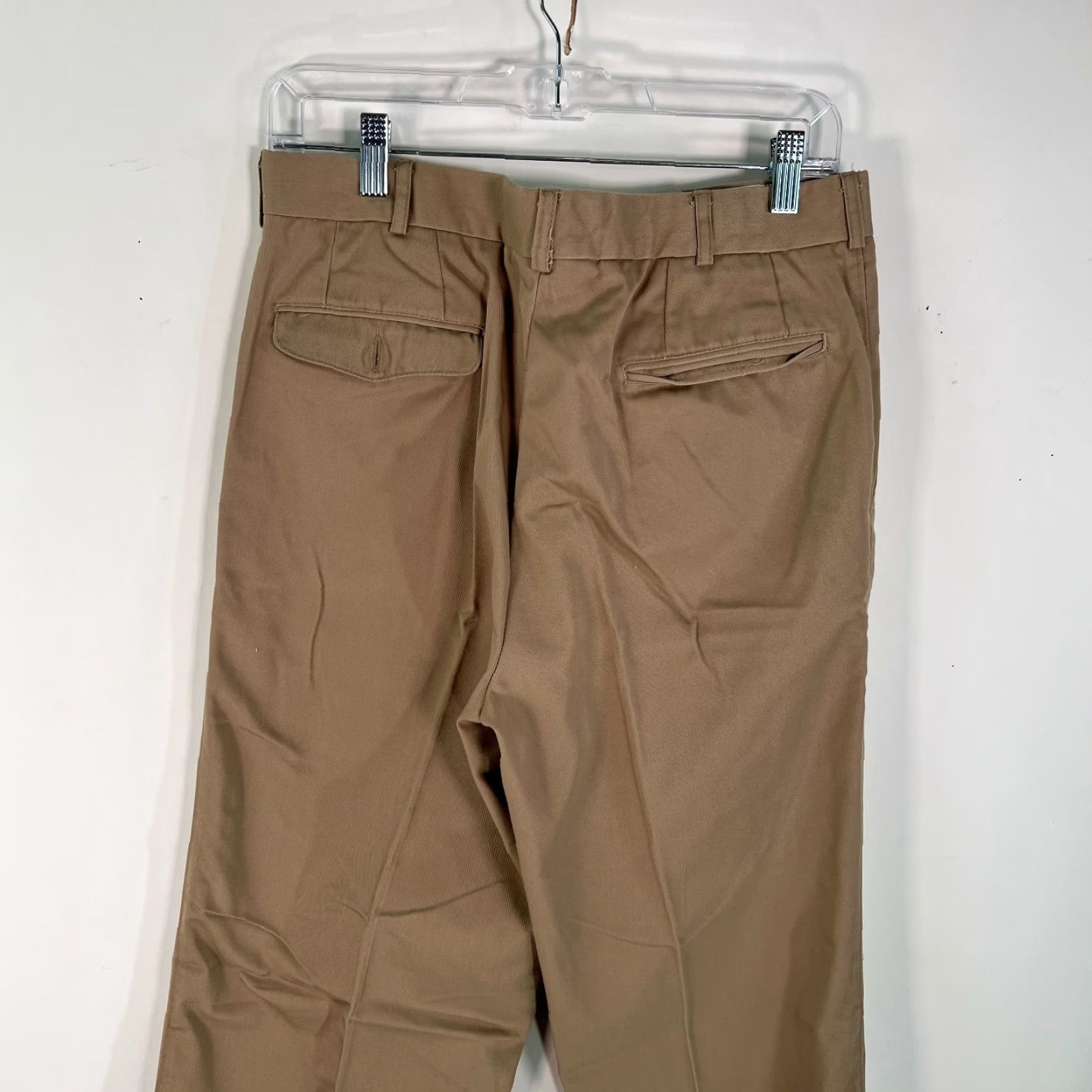 Etienne Aigner Etienne Aigner Mens Flat Front Straight Leg Formal Tan Dress Pants Size 34 Long Size US 34 / EU 50 - 4 Thumbnail