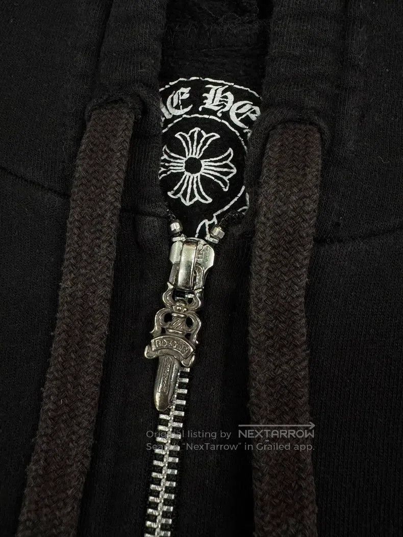 Chrome Hearts CHROME HEARTS Size L Black cross scroll behind Sanskrit zip Size US L / EU 52-54 / 3 - 6 Thumbnail