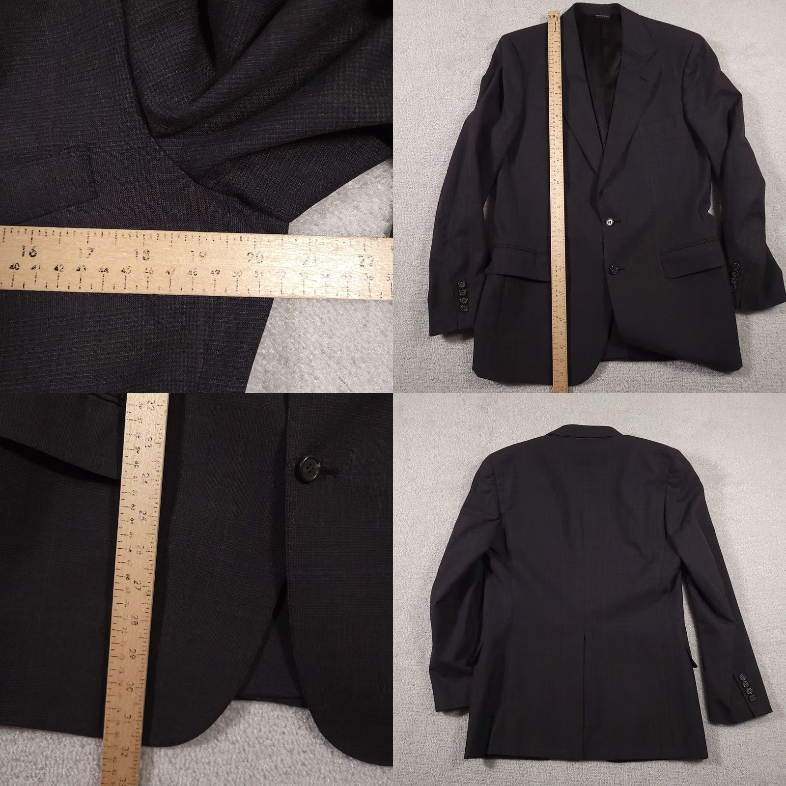 Ralph Lauren Ralph Lauren Blazer Mens 40 Gray Pinstriped Wool Jacket USA University Club Single-Breasted Notch Lapel Formal Jacket Women? No Men Size US L / EU 52-54 / 3 - 8 Thumbnail
