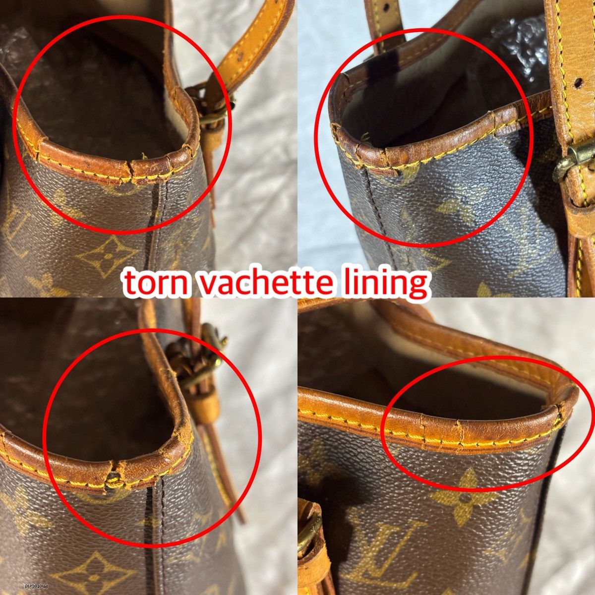 Louis Vuitton (heavy worn) Louis Vuitton Bucket Size ONE SIZE - 11 Thumbnail