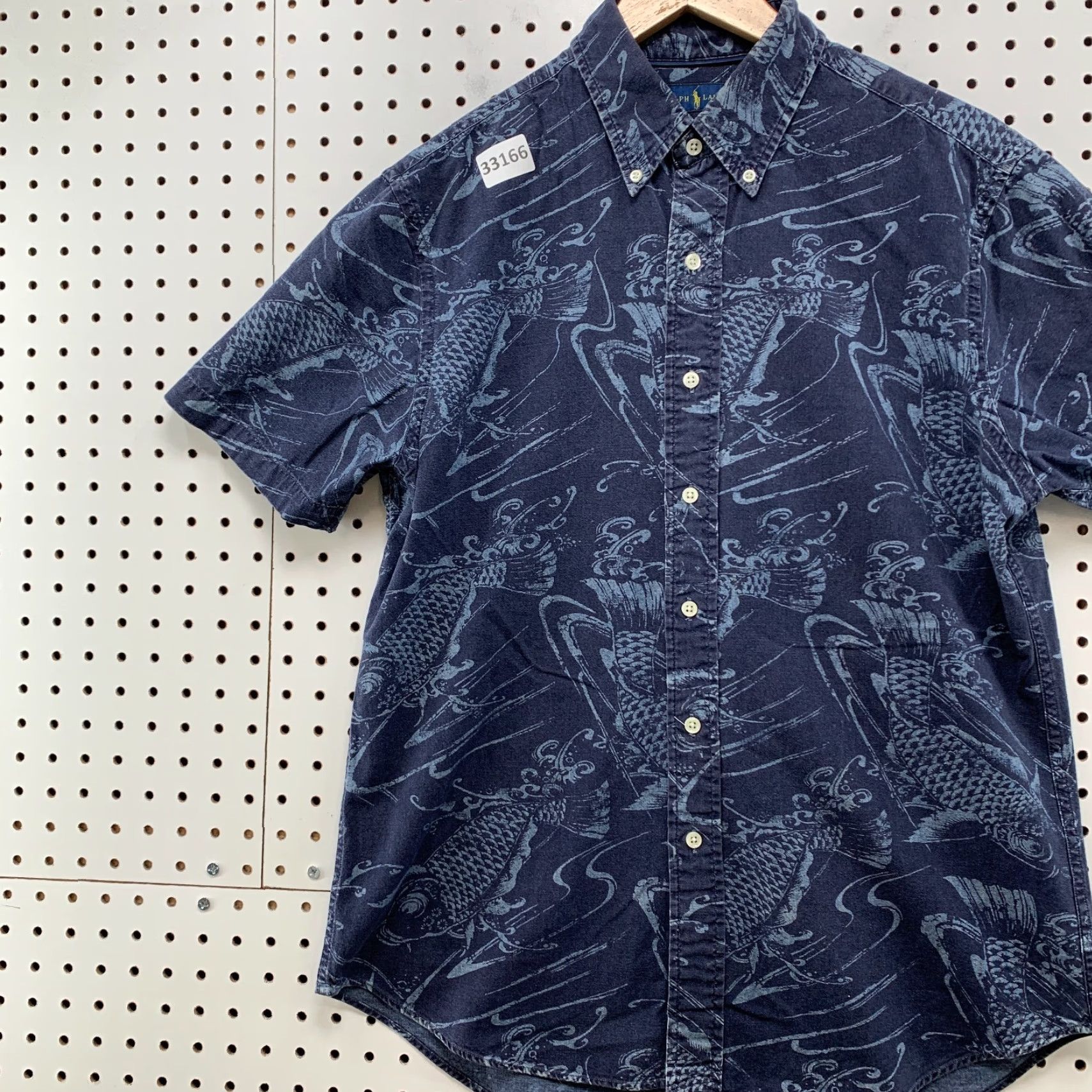 Ralph Lauren Ralph Lauren Shirt Mens L Button-Down Blue Slim Fit 21x29 Abstract Graphic Size US L / EU 52-54 / 3 - 3 Thumbnail