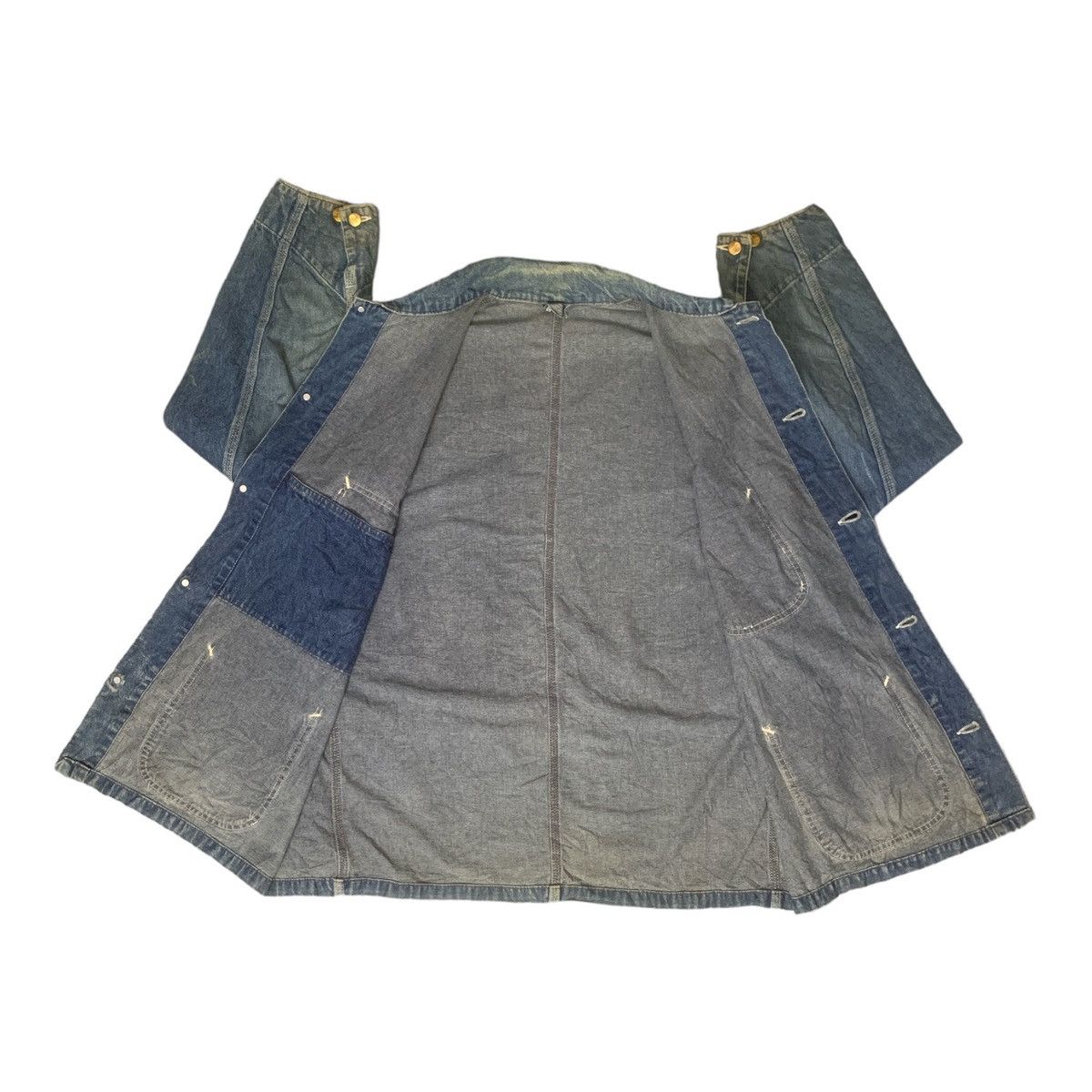 Carhartt × Carhartt Wip Rare Design Vintage Carhartt Chore Denim Jackets Size US XL / EU 56 / 4 - 3 Thumbnail