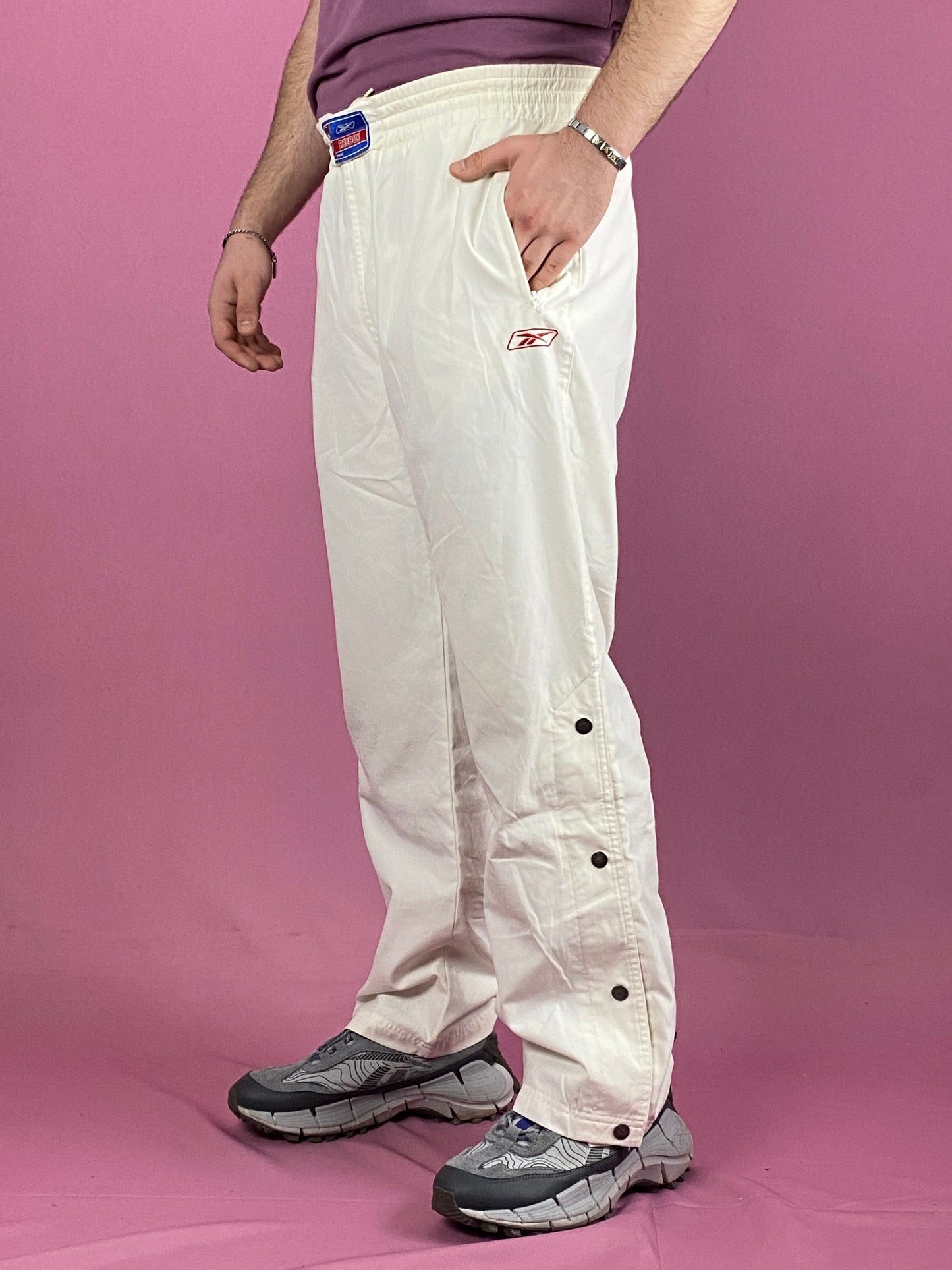 Reebok × Vintage Reebok Vintage Men's Snap Track Pants - S Size US 38 / EU 54 - 1 Thumbnail