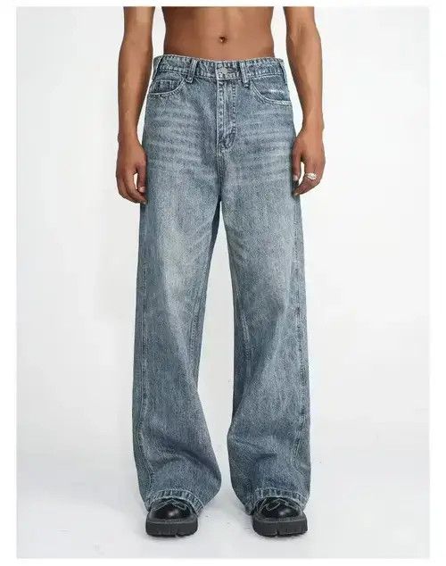 Designer × Japanese Brand × Vintage y2k faded washed flared jeans Size US 30 / EU 46 - 2 Thumbnail
