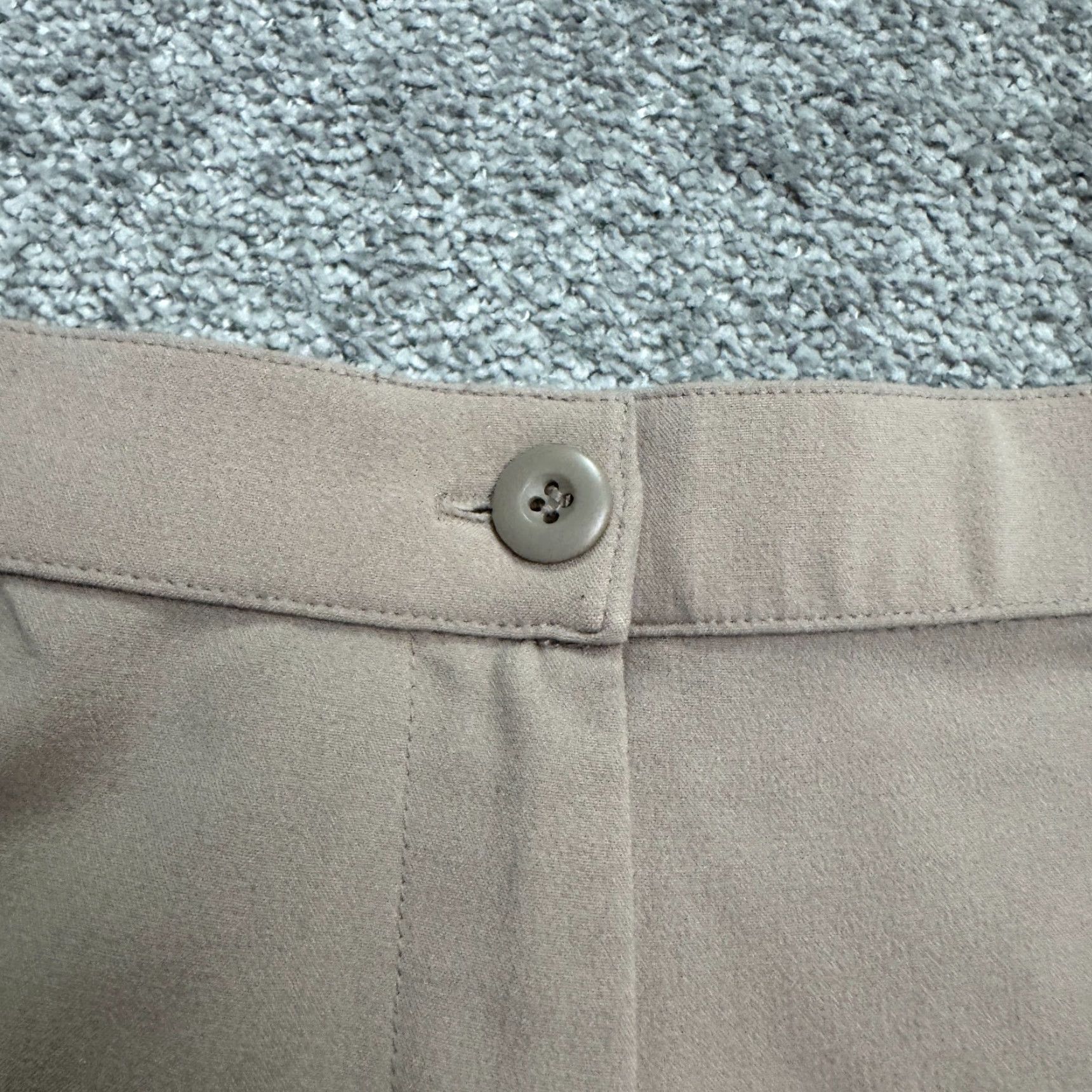 Coldwater Creek Coldwater Creek Wide Leg High Rise Trouser Pants Beige 14 31x27.5 Work Womens Size 36" / US 14 / IT 50 - 3 Thumbnail