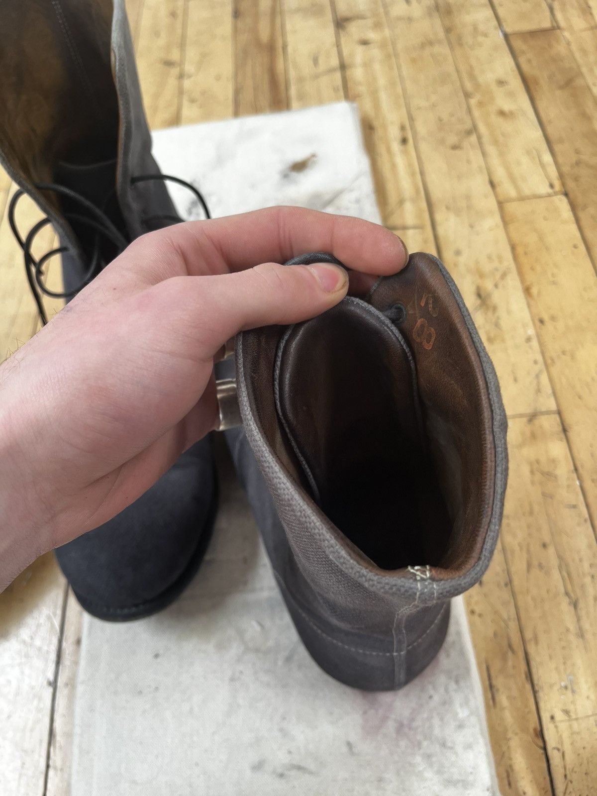 A1923 A diciannoveventitre cotton canvas boots Size US 9.5 / EU 42-43 - 6 Thumbnail