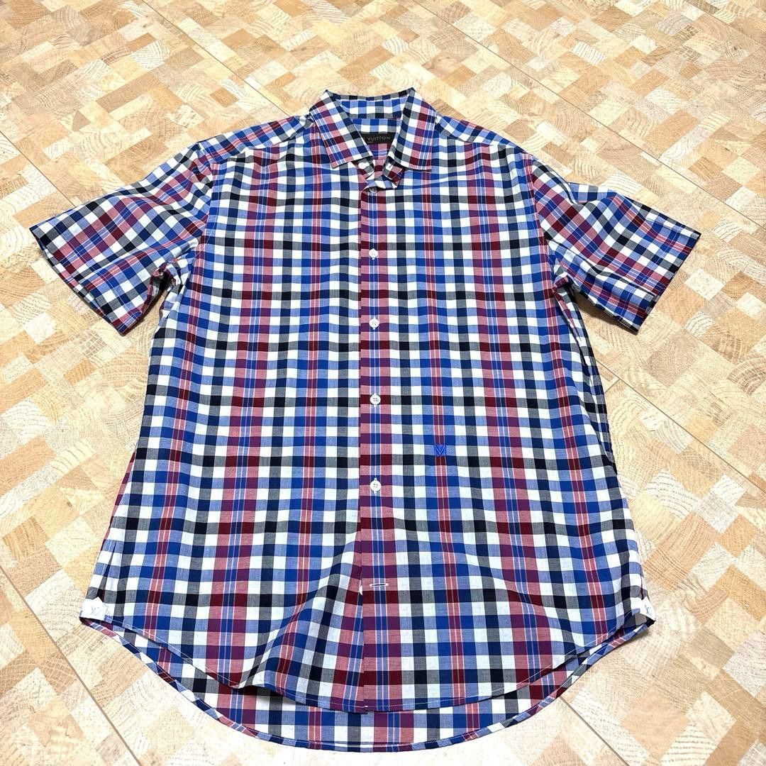 Louis Vuitton Louis Vuitton Check Short Sleeve Shirt Size US M / EU 48-50 / 2 - 2 Thumbnail