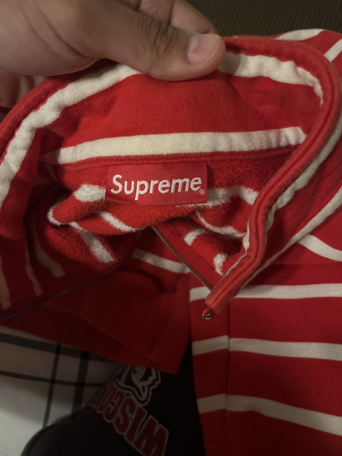 Supreme Supreme Striped Quarter Zipped Sweater Size US M / EU 48-50 / 2 - 2 Thumbnail