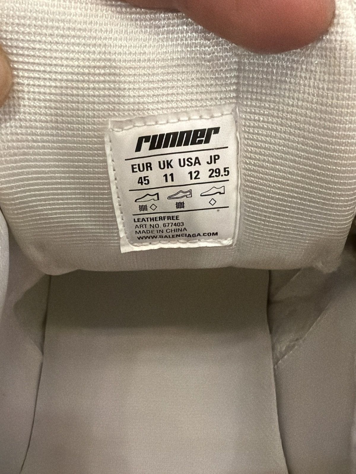 Balenciaga Size 45EU/12US - Balenciaga Runner Beige NEW Size US 12 / EU 45 - 11 Thumbnail