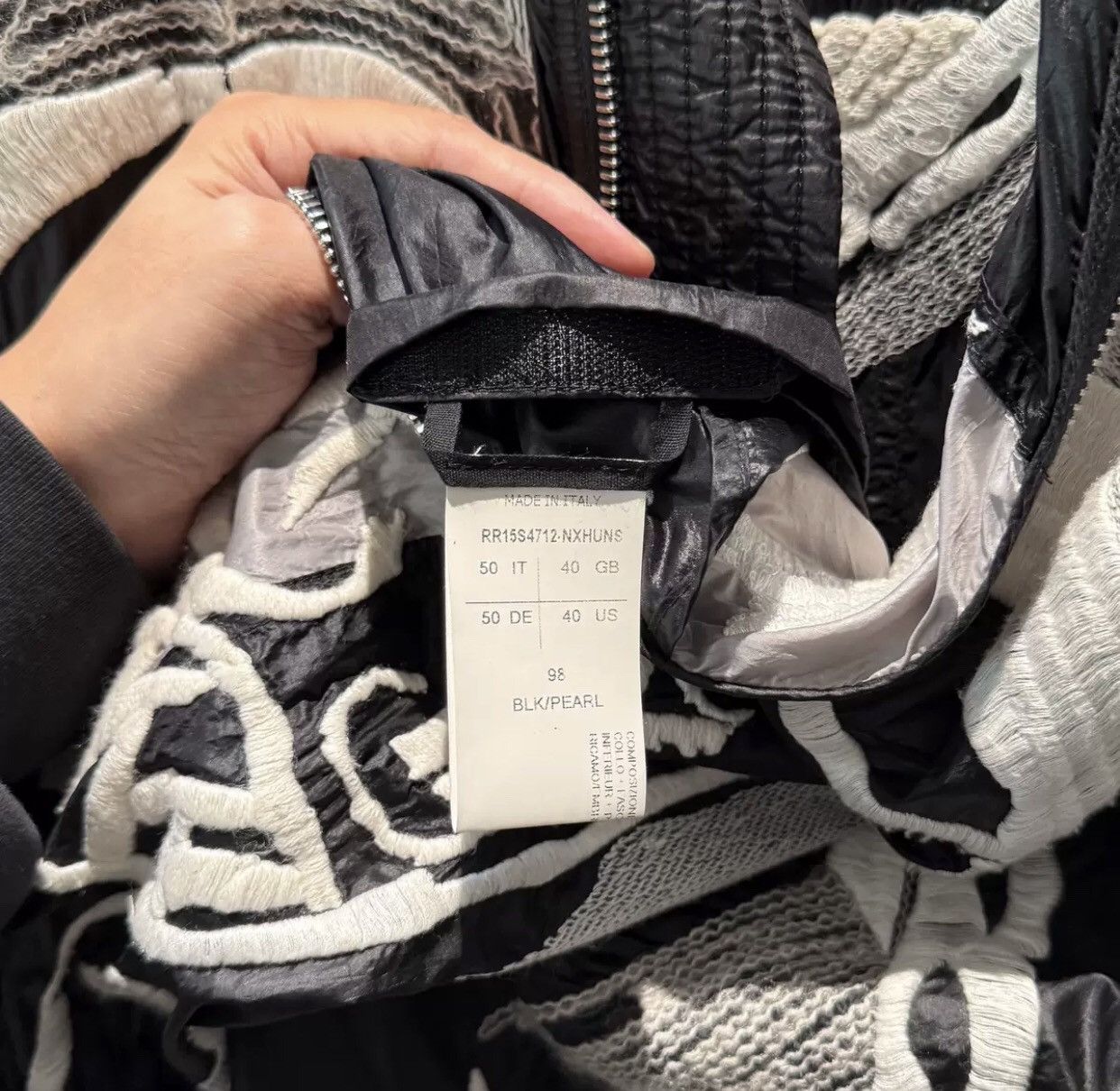 Rick Owens Rick owens mainline nylon needlework embroidery jacket2412- Size US M / EU 48-50 / 2 - 6 Thumbnail