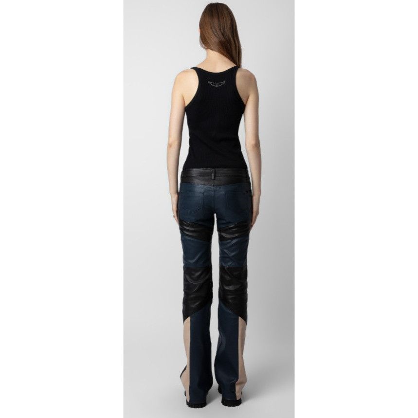 Zadig & Voltaire Zadig & Voltaire Paulin moto paneled Leather Pants size 42 U Size 36" / US 14 / IT 50 - 9 Thumbnail