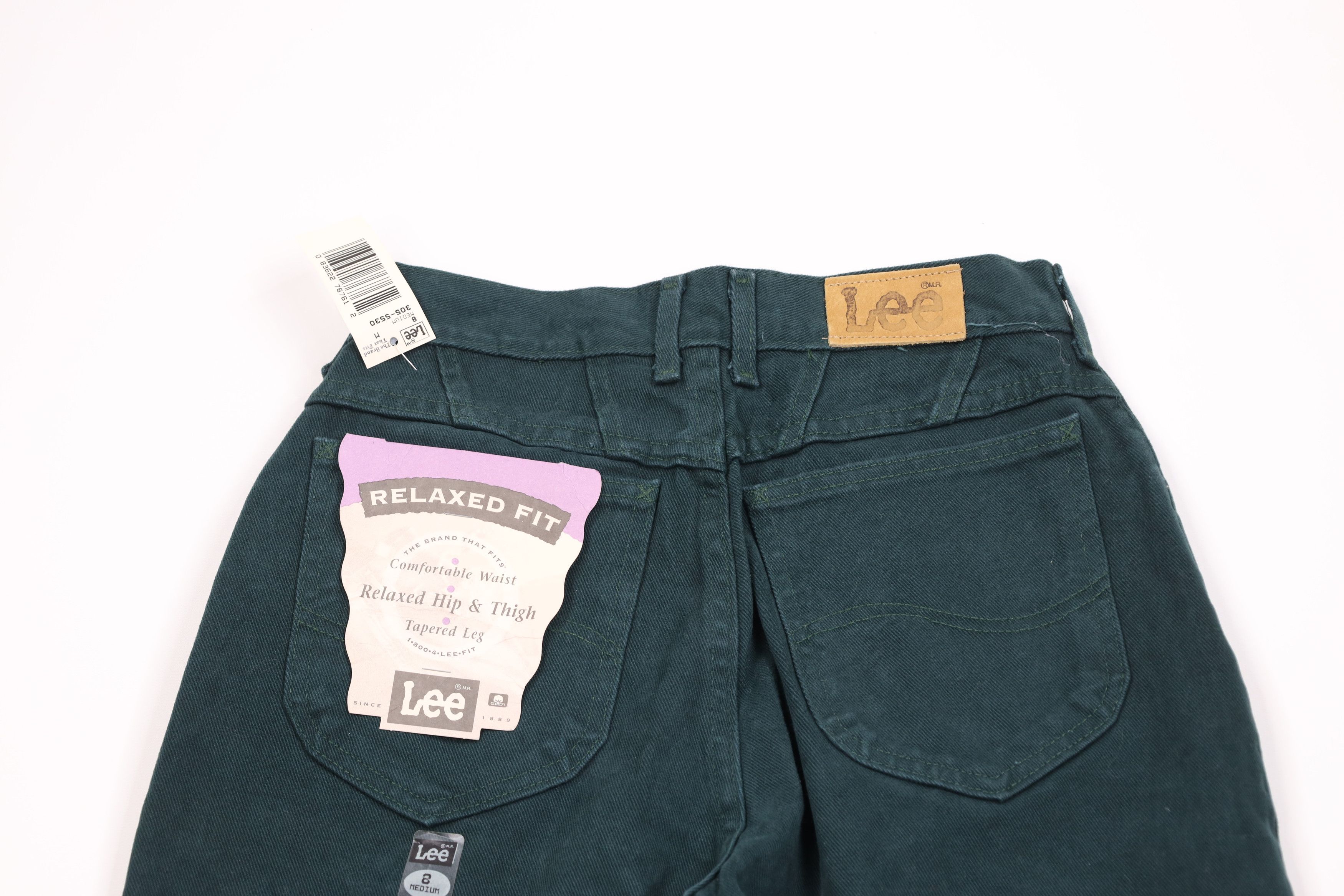 Lee Deadstock Vintage 90s Lee Fit Tapered Leg Jeans Green USA Size 30" / US 8 / IT 44 - 9 Thumbnail