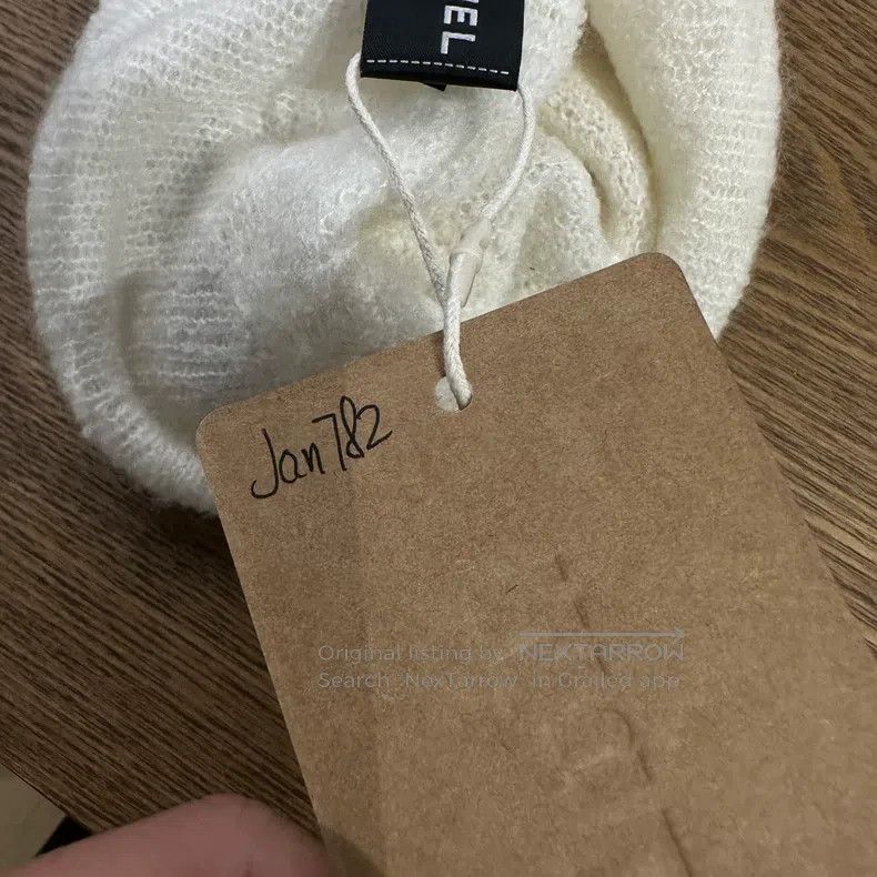 Chanel Chanel Embroidered Logo Cashmere Line Cap Size ONE SIZE - 5 Thumbnail
