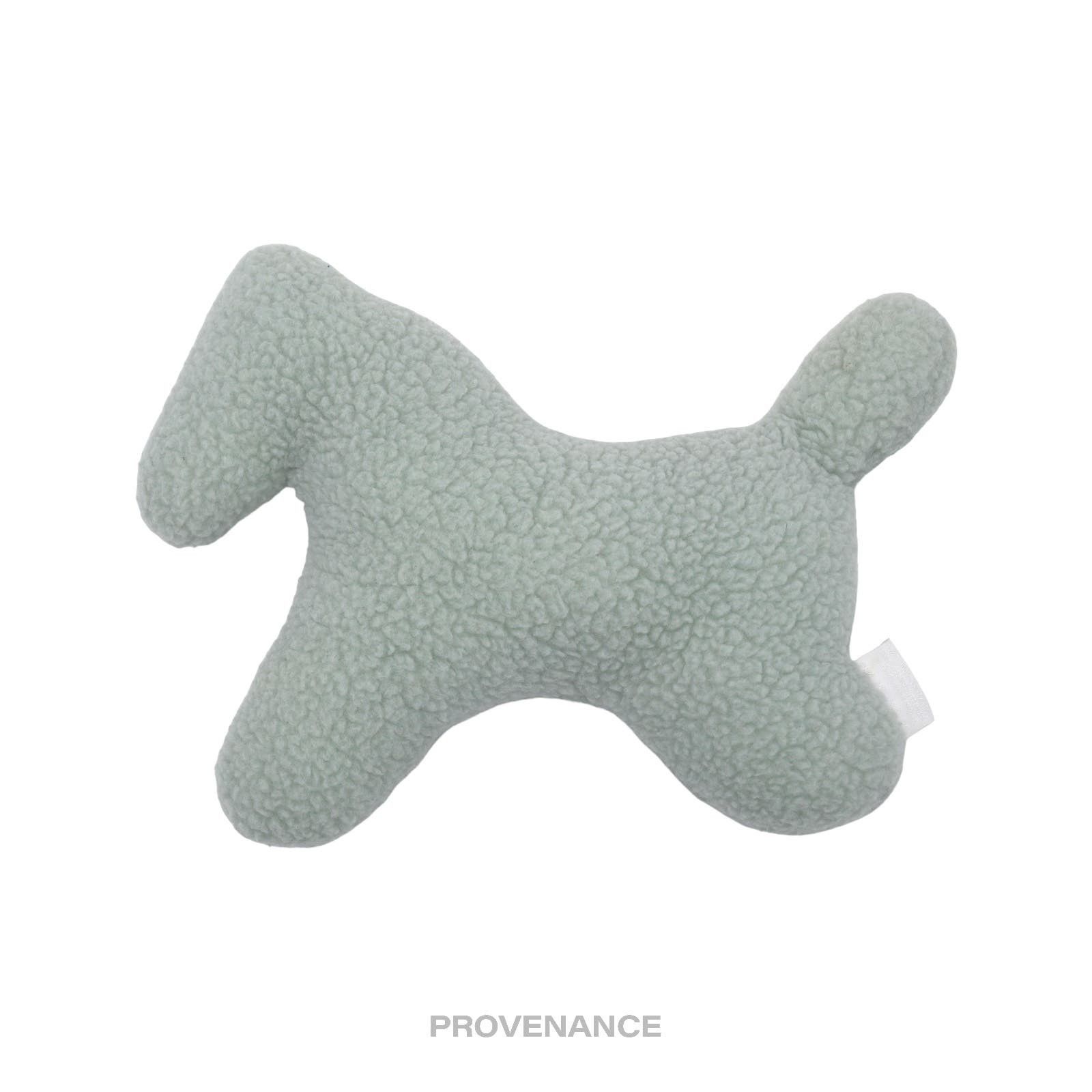image of Hermes Wool Shearling Horse Plush Toy - Powder Blue, Women's