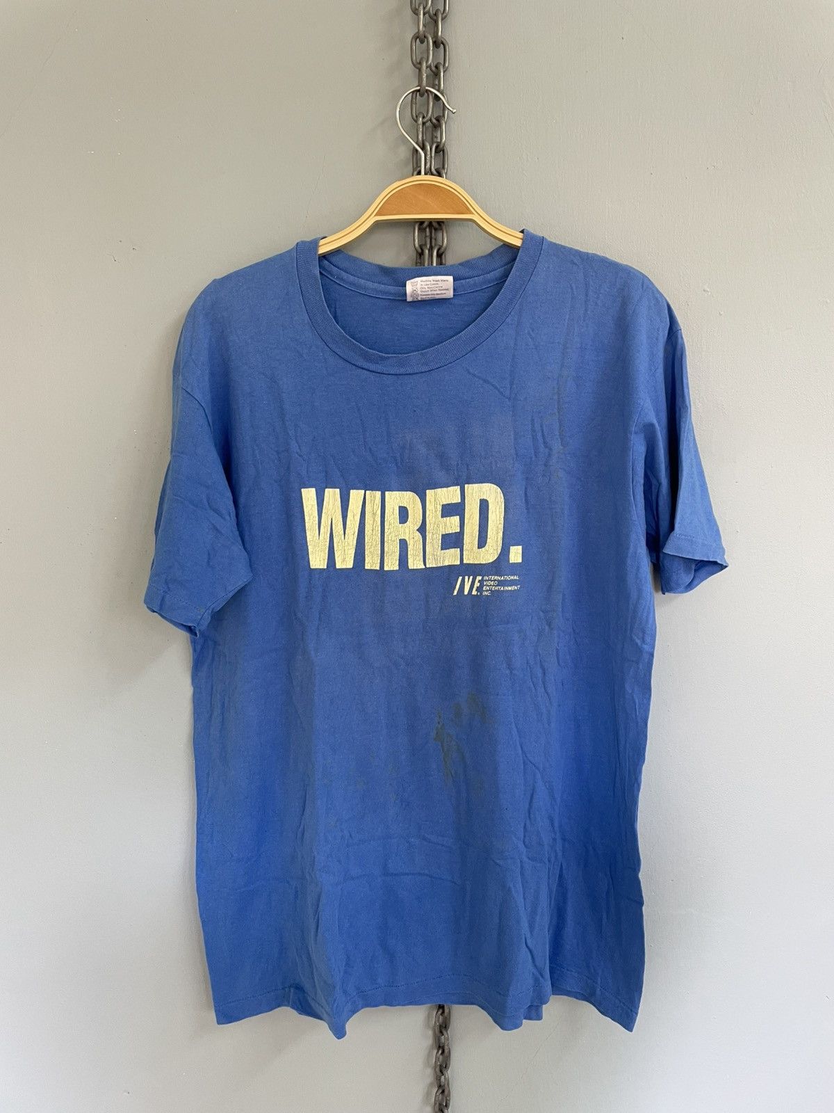 Vintage Vintage 80s Wired. IVE Blue. Buzzed. Crazed. T shirt Size US L / EU 52-54 / 3 - 1 Thumbnail