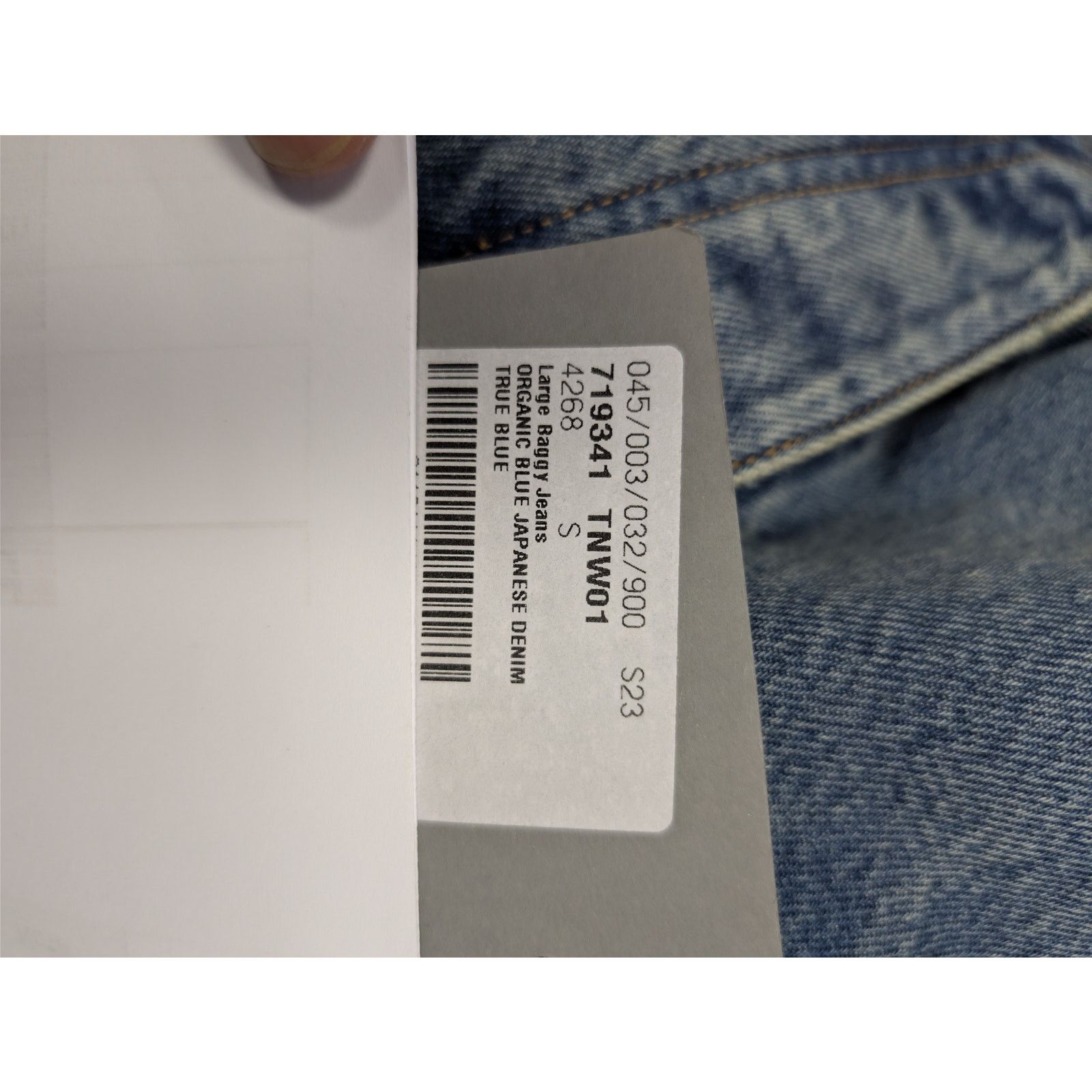 Balenciaga o1rshd1 Organic Blue Japanese Large Baggy Denim Jeans Blue Size US 30 / EU 46 - 23 Thumbnail