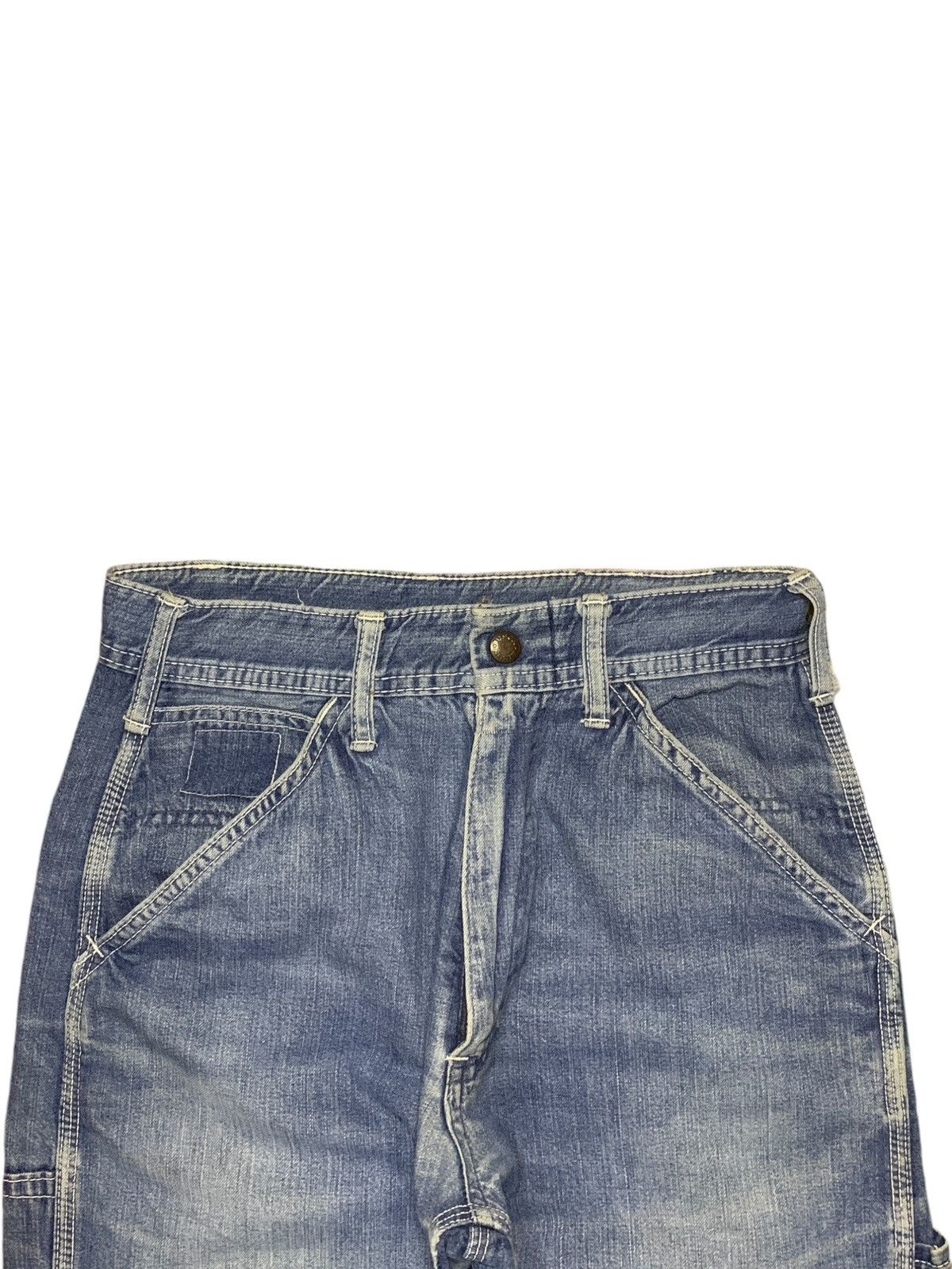 Japanese Brand Vintage Japanese Brand Blue Wash Carpenter Baggy Jeans Size US 26 / EU 42 - 5 Thumbnail