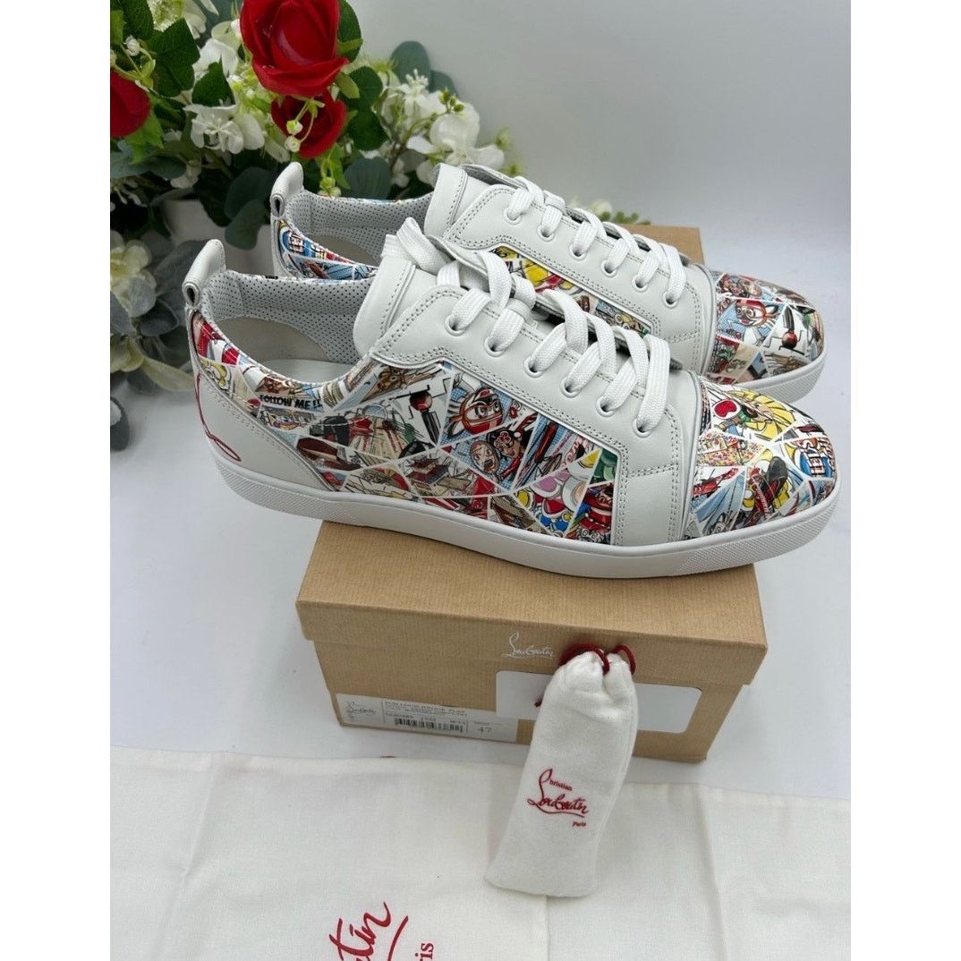 Christian Louboutin Christian Louboutin fun Louis Jr flat patent sneaker sz 47 Size US 14 / EU 47 - 12 Thumbnail