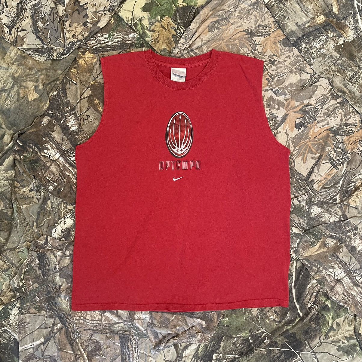 Nike 2000s Y2K Nike uptempo center swoosh tank top Size US XL / EU 56 / 4 - 1 Thumbnail