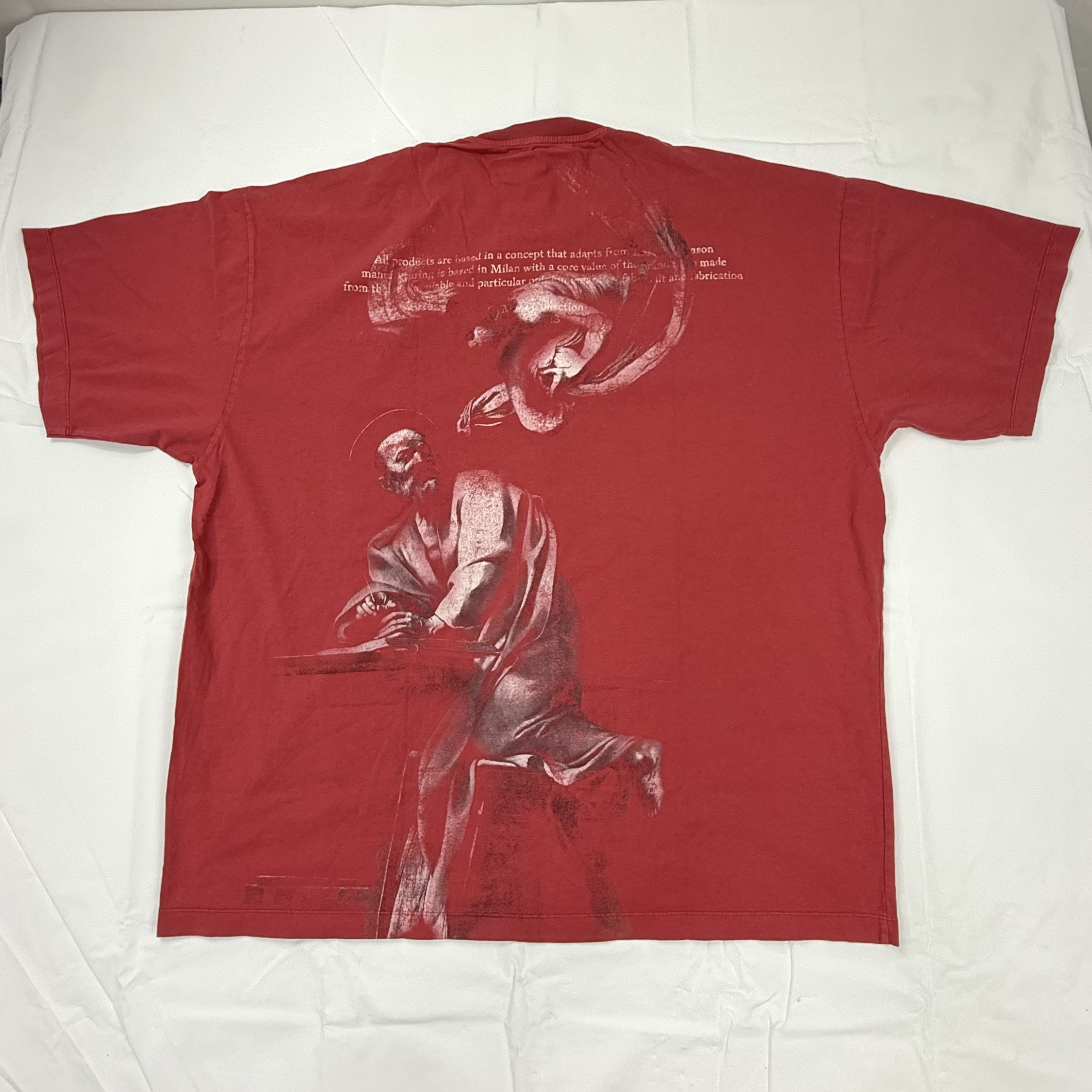 Off-White Off-White Caravaggio Graphic T-Shirt Red Oversized XL Size US XL / EU 56 / 4 - 1 Thumbnail