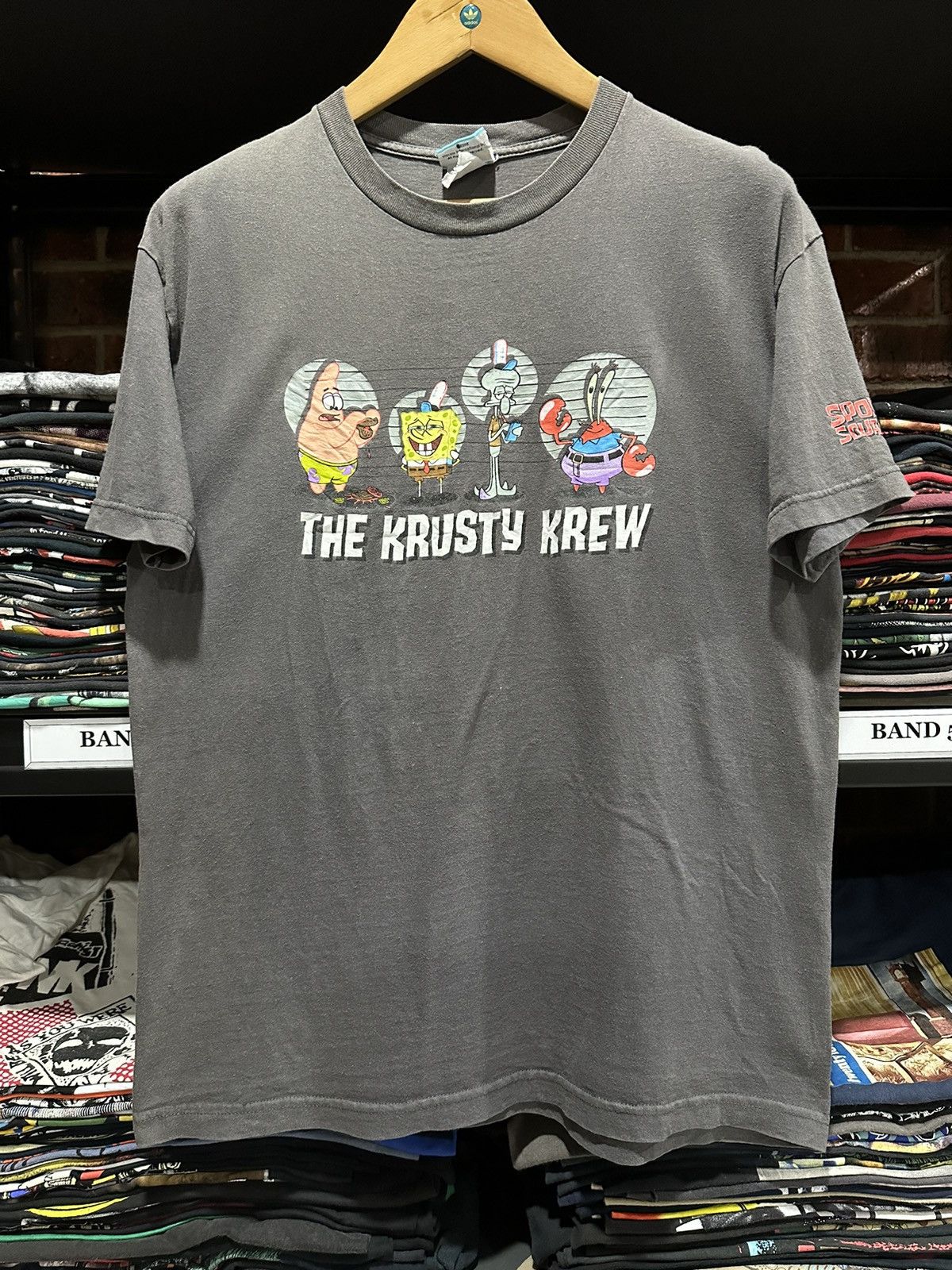Cartoon Network × Vintage Vintage Spongebob The Krusty Krew Faded Tee Size US L / EU 52-54 / 3 - 1 Thumbnail