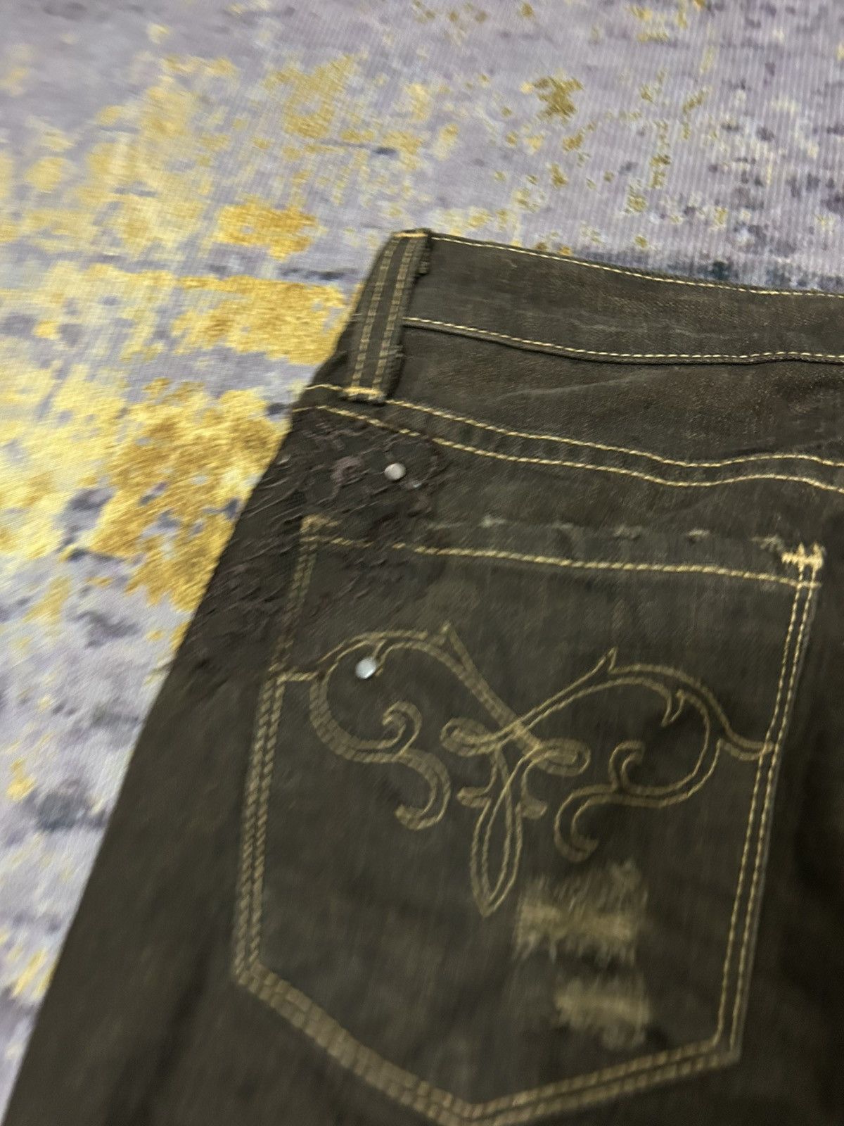 Ralph Lauren Ralph Lauren Lace Ripped Bead Jeans Size US 28 / EU 44 - 15 Thumbnail