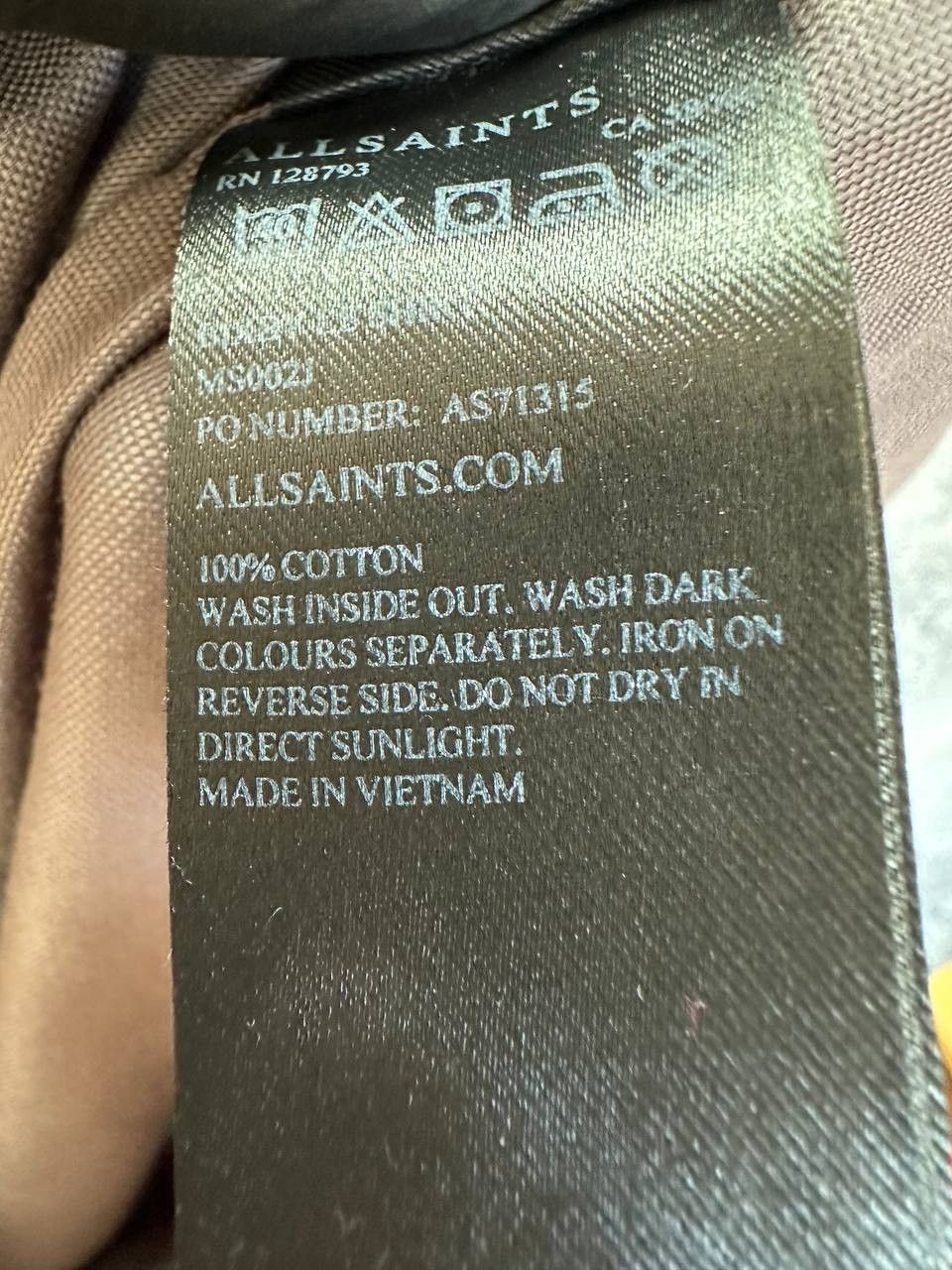 Allsaints × Designer ALLSAINTS Bixby Long Sleeve Shirt Gray Button Up Size US S / EU 44-46 / 1 - 14 Thumbnail