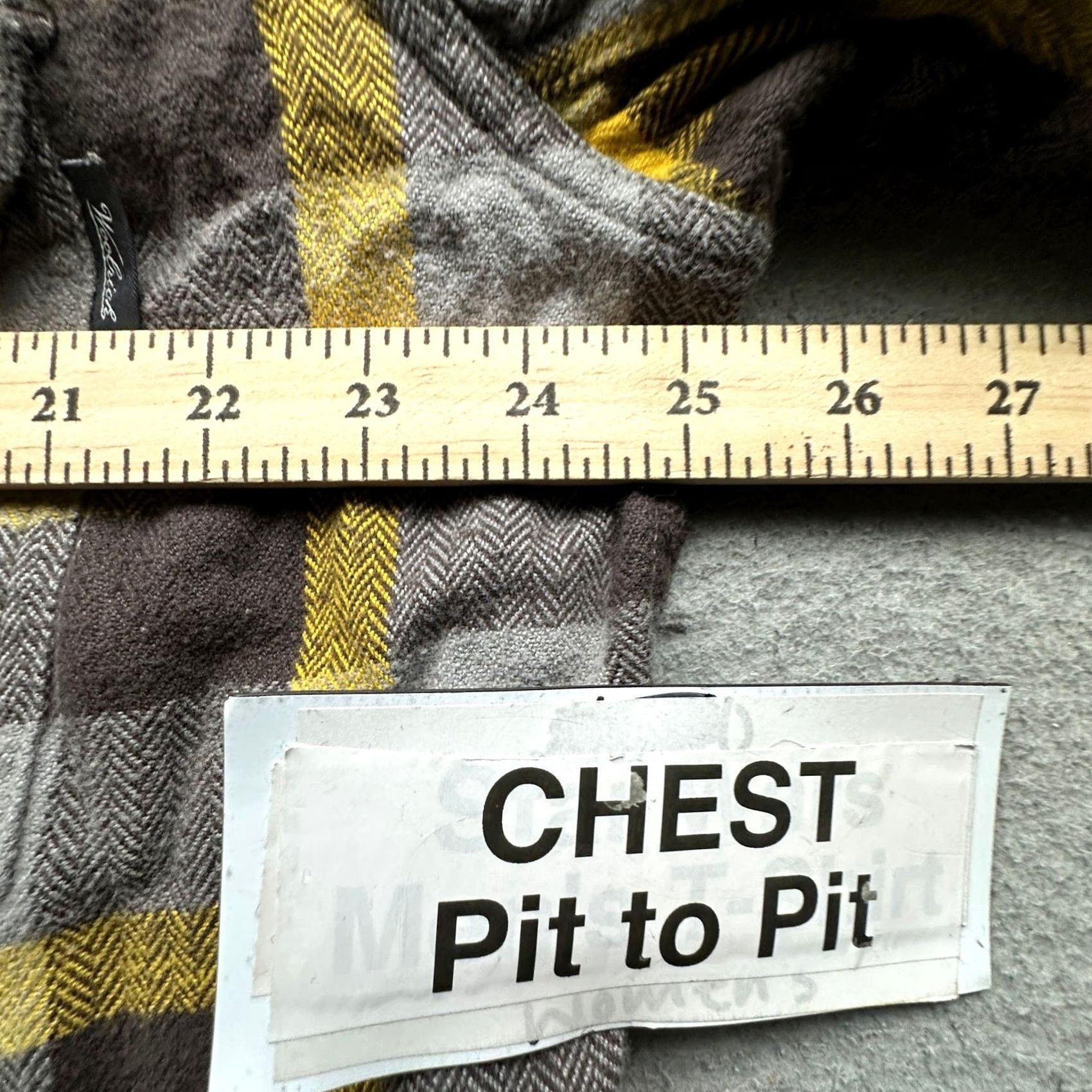 Vintage Woolrich Oxbow Bend Flannel Shirt Mens Large Long Sleeve Plaid Yellow Gray 6111 Size US L / EU 52-54 / 3 - 5 Thumbnail