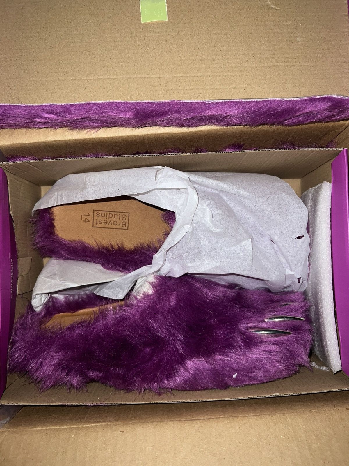 国内で当店のみ Bravest Studios - PURPLE BEAR CLAW MULES Bravest Studios Purple Bear Claw Mules | Grailed