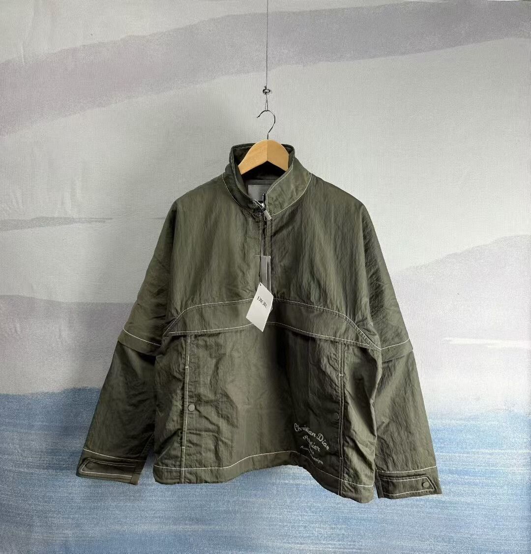 Dior Dior Atelier Olive Green Half-Zip Jacket Size US L / EU 52-54 / 3 - 1 Thumbnail