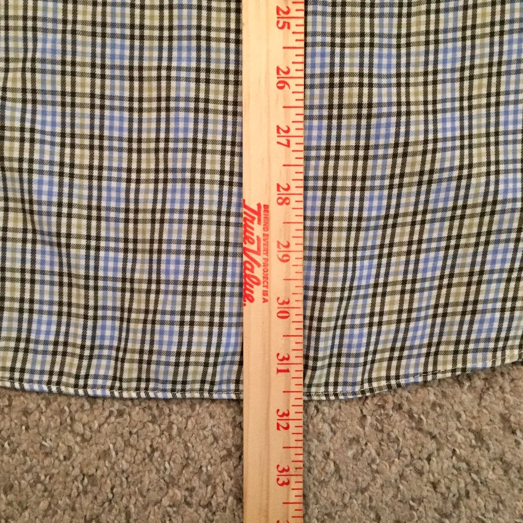 Van Heusen Van Heusen Shirt Mens XL Green Blue Plaid Long Sleeve Button-Up Size US XL / EU 56 / 4 - 7 Thumbnail